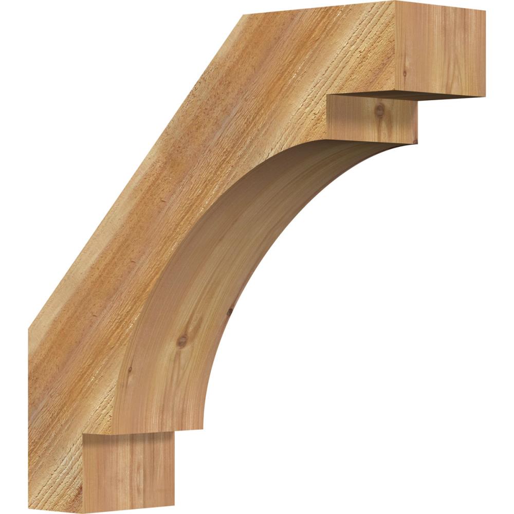 Ekena Millwork BRC06X22X22MRC00RWR 6-in x 22-in x 22-in Western Red Cedar Unfinished Wood Merced rough sawn