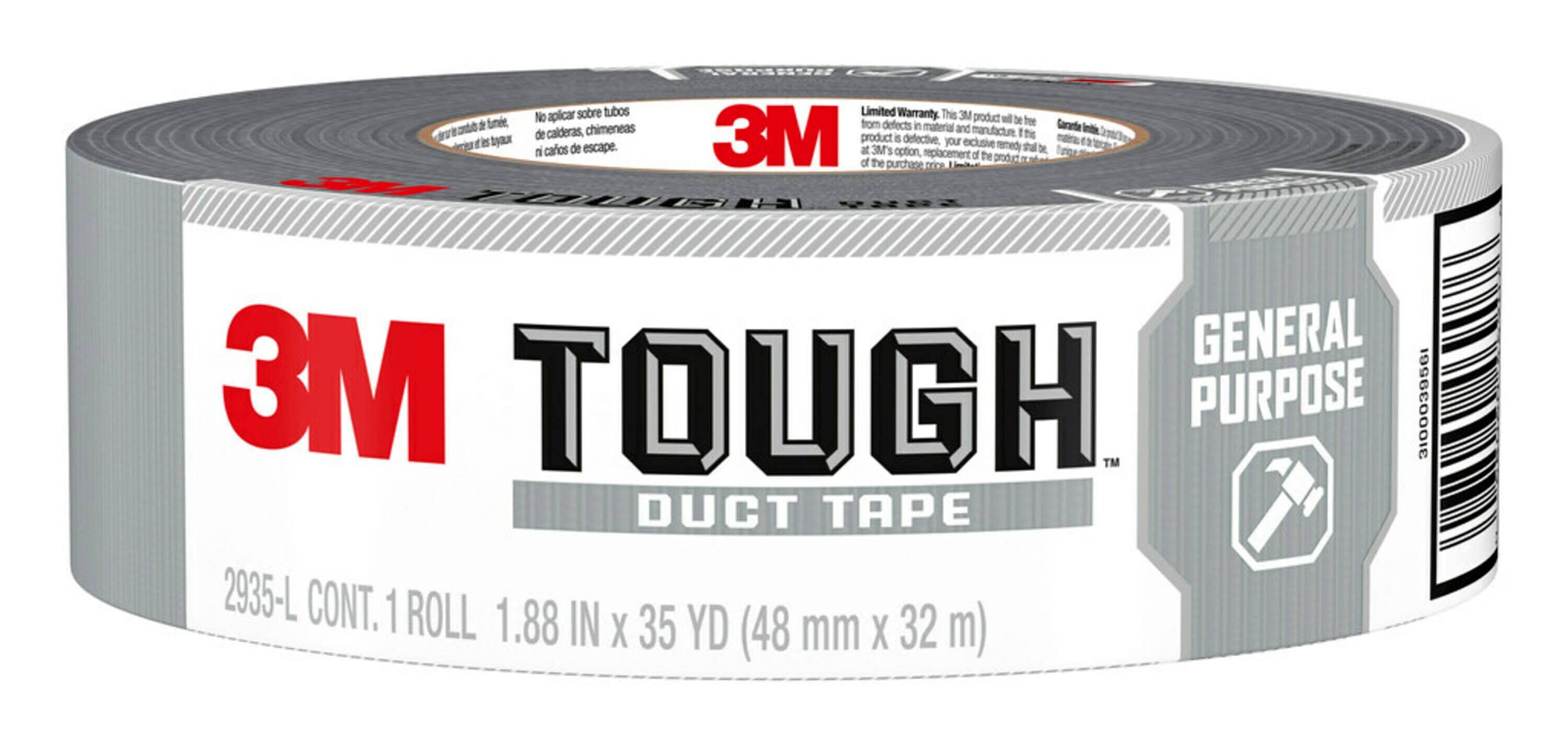 3M Duct Tape General Purpose Utility Gray Rubberized Duct Tape 1.88-in x 35  Yard(s) in the Duct Tape department at