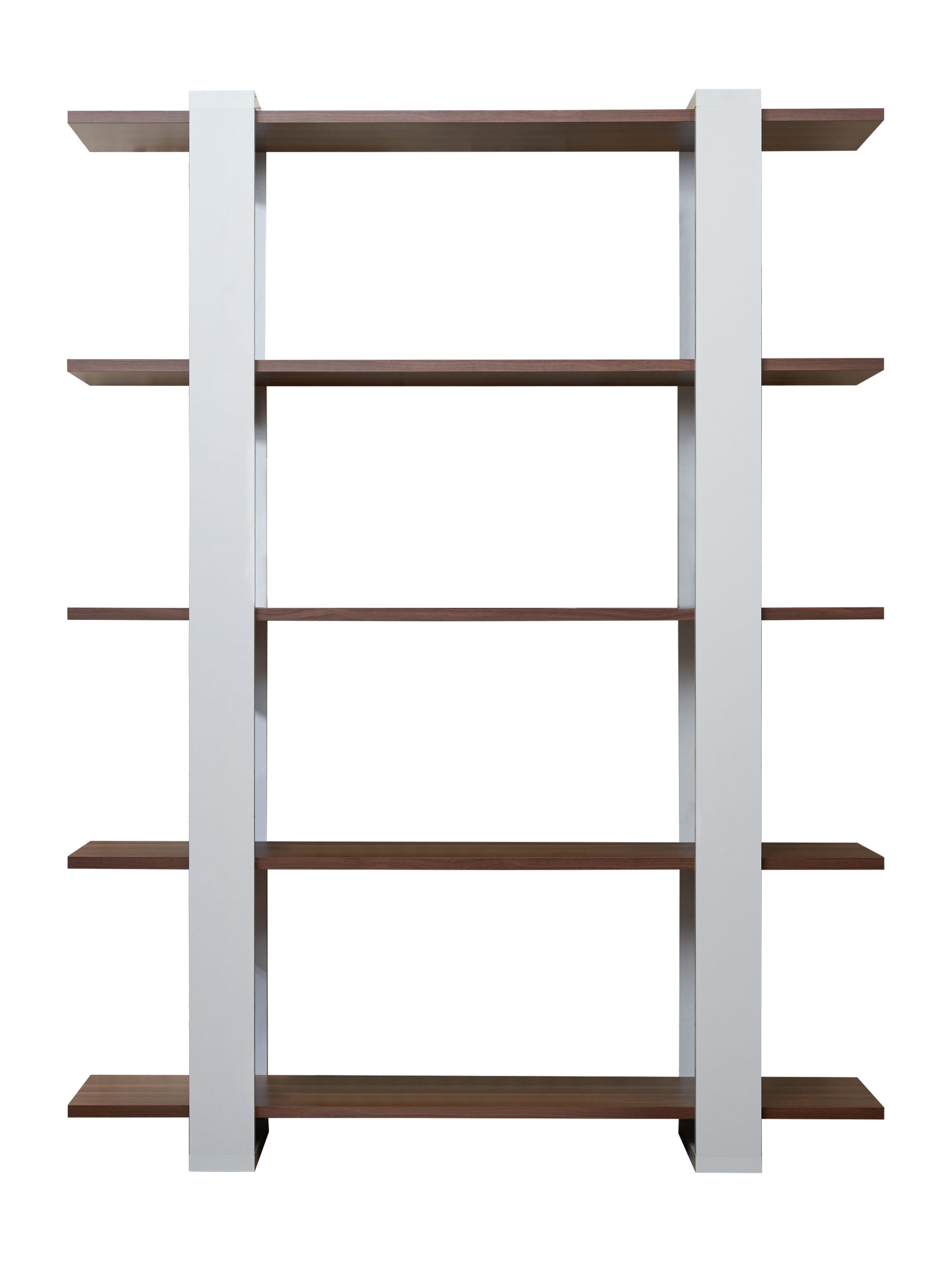 furniture-of-america-chartan-white-and-walnut-4-shelf-bookcase-47-3-in