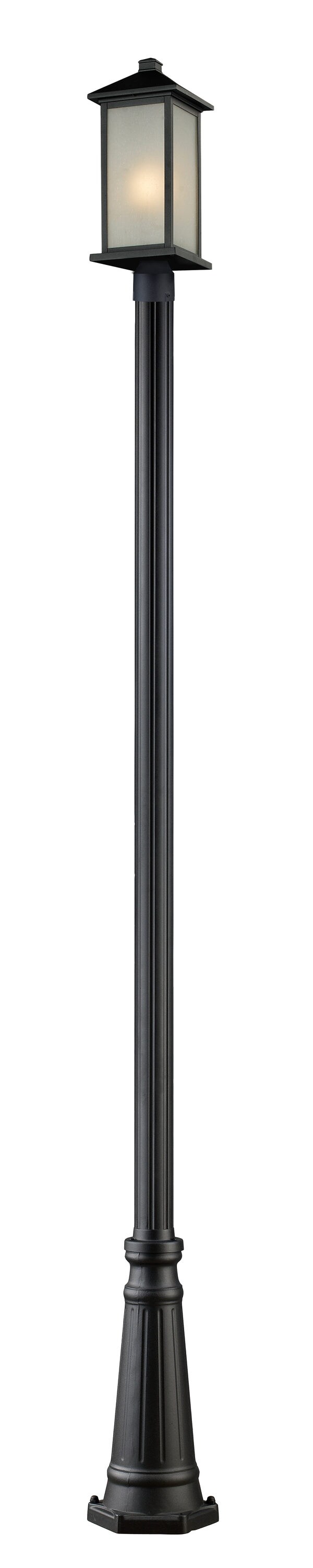 Z-Lite 547PHMR-519P-BK Vienna 115.25-in Black Coastal Outdoor Post Light