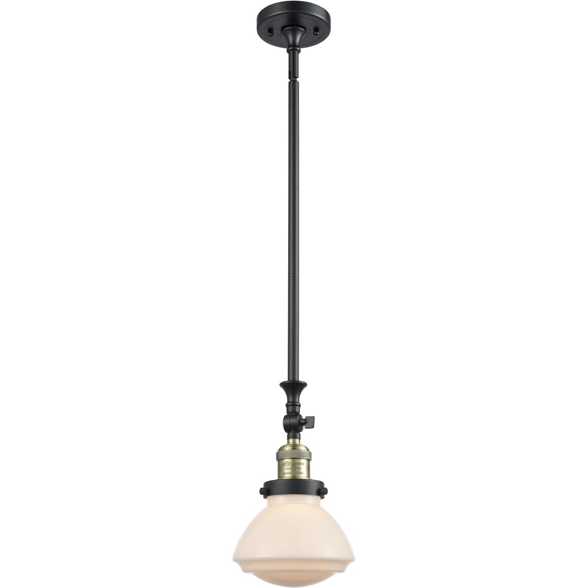 Innovations Lighting 1768982 206-BAB-G321-LED Franklin Restoration Olean Mini Pendant