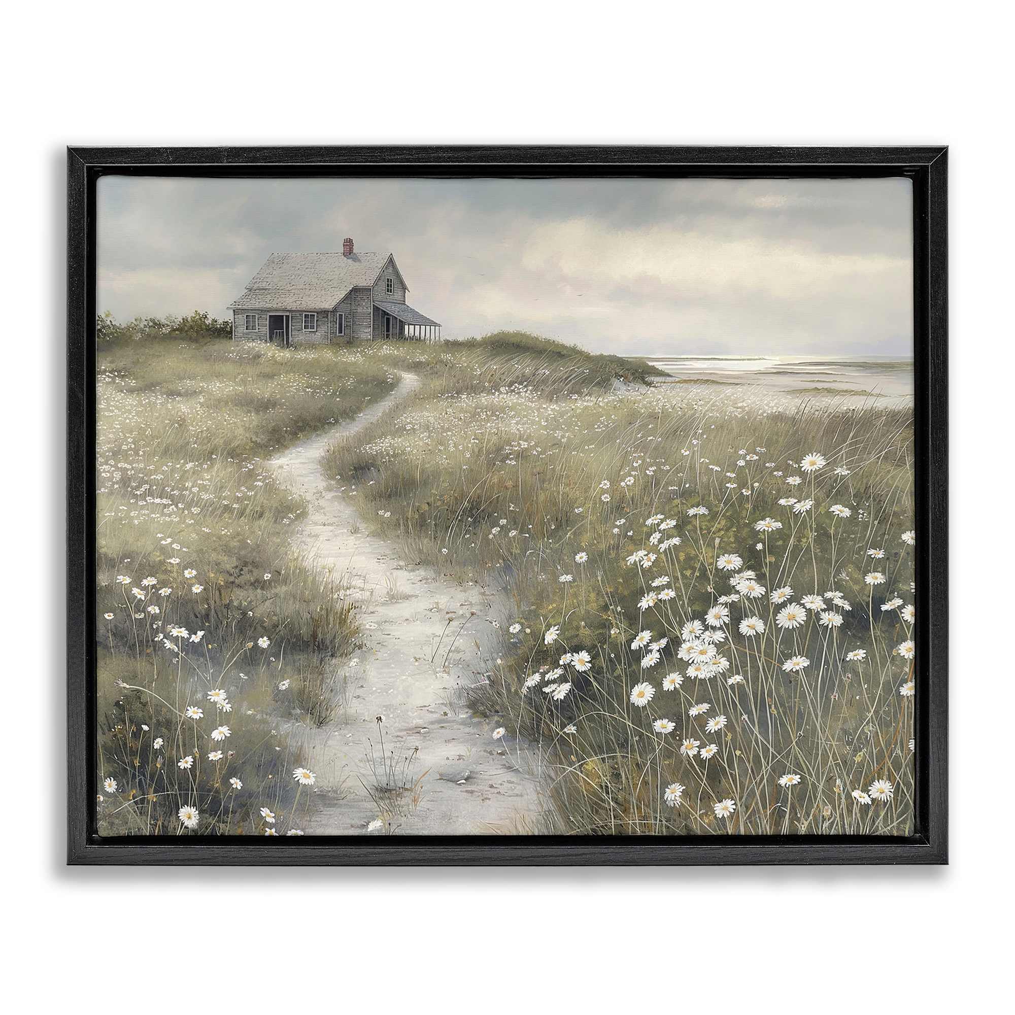 Stupell Industries BT-340-FFB-24X30 Path To Coastal Cottage Floating Frame design by Imagine It Images