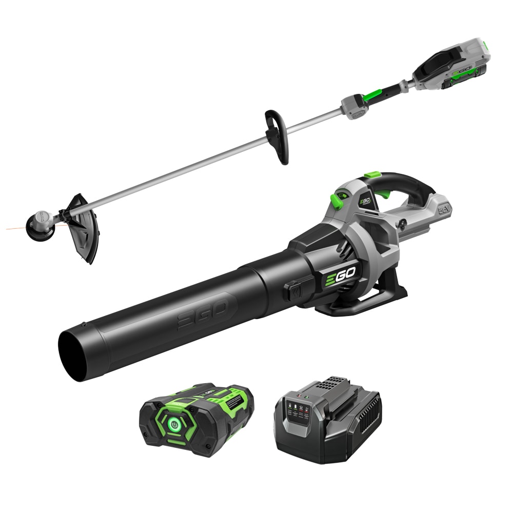 EGO ST1502LB POWER+ 56-volt Cordless Battery String Trimmer and Leaf Blower and Combo Kit 2.5 Ah (Battery Included) (Charger Included)