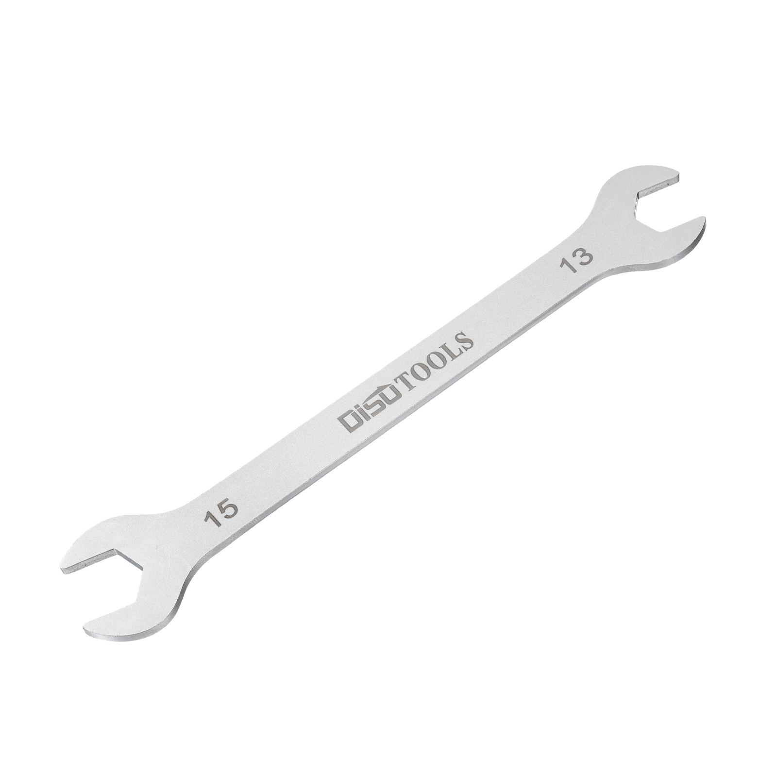Unique Bargains Thin Open End Wrench 13mm x 15mm Metric Sandblasting Plated 3cr13 Stainless Steel Double Ended Slim Spanner for Household Maintenance and General Repairs #S26030900UX0813