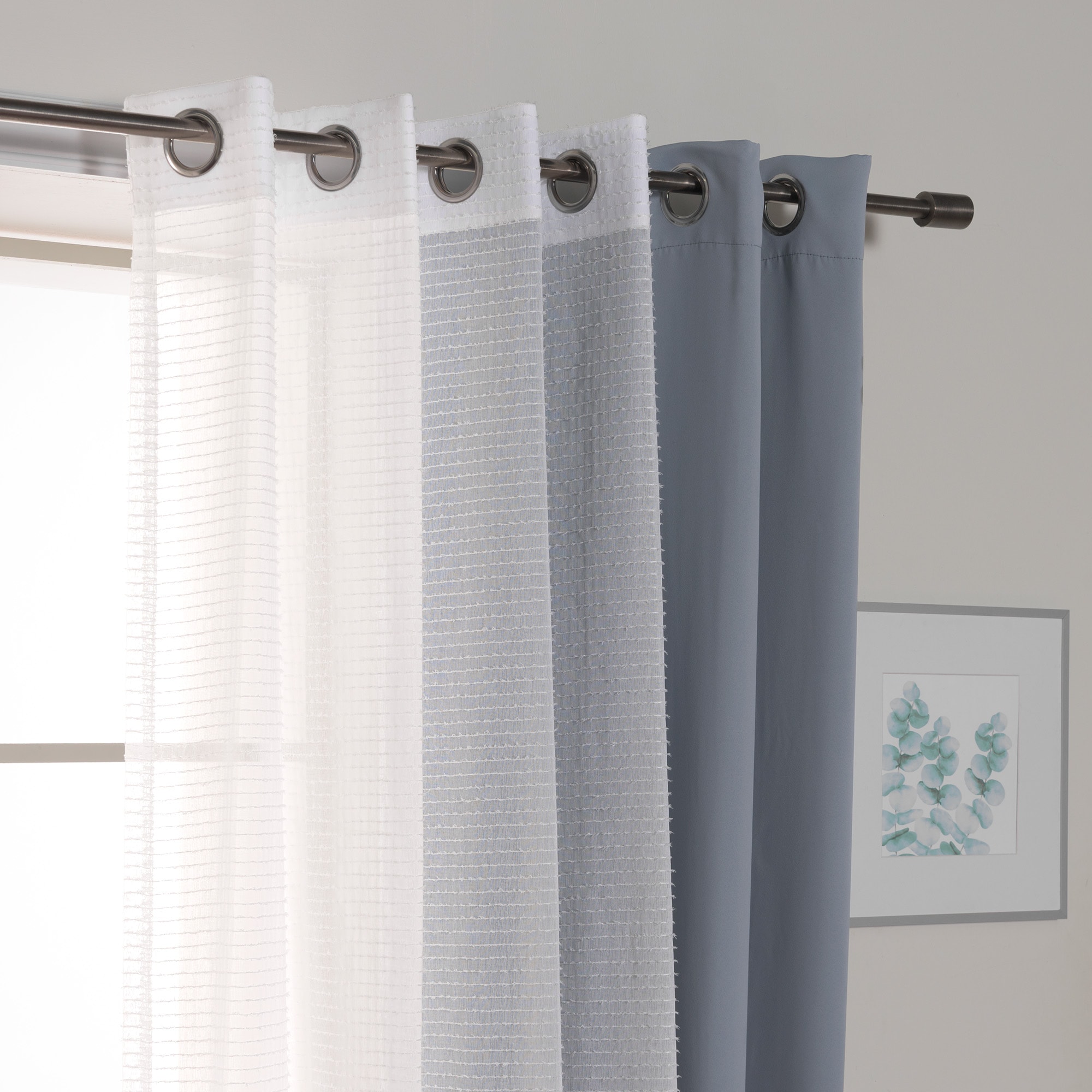 Best Home Fashion MM-STRIPE-84-MINGRN curtains - View #4