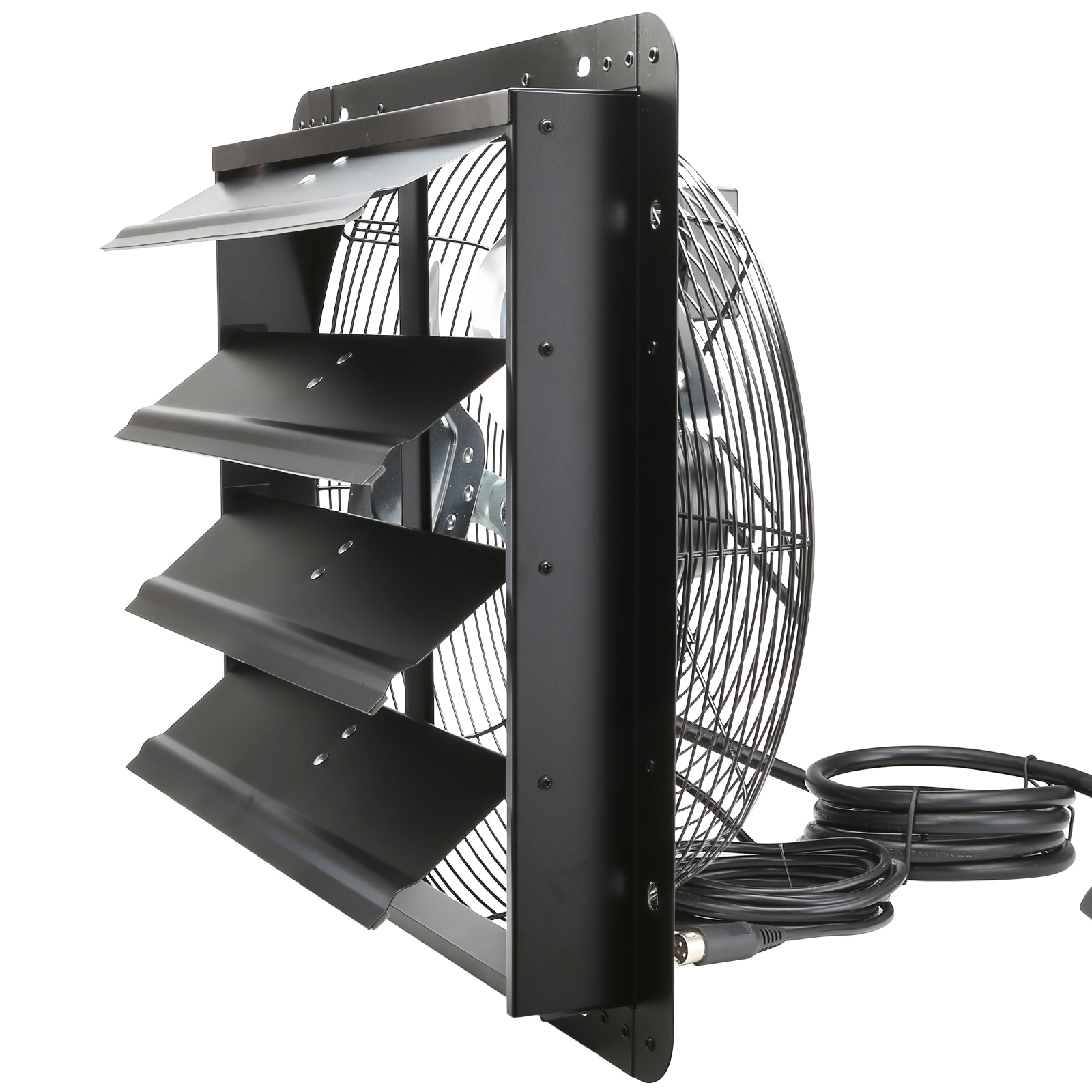 VEVOR Shutter Exhaust Fan 10-in Silver Plastic in the Door Frame Fans  department at