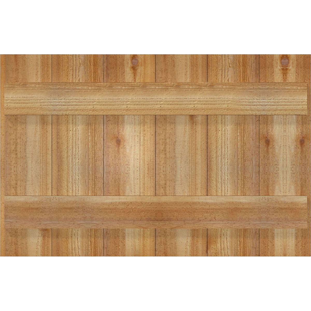 Ekena Millwork RBJ06S32X021RWR 32.25-in W x 21-in H Unfinished Paintable/Stainable Board and batten Wood Exterior Shutters ( 2 -Pack )
