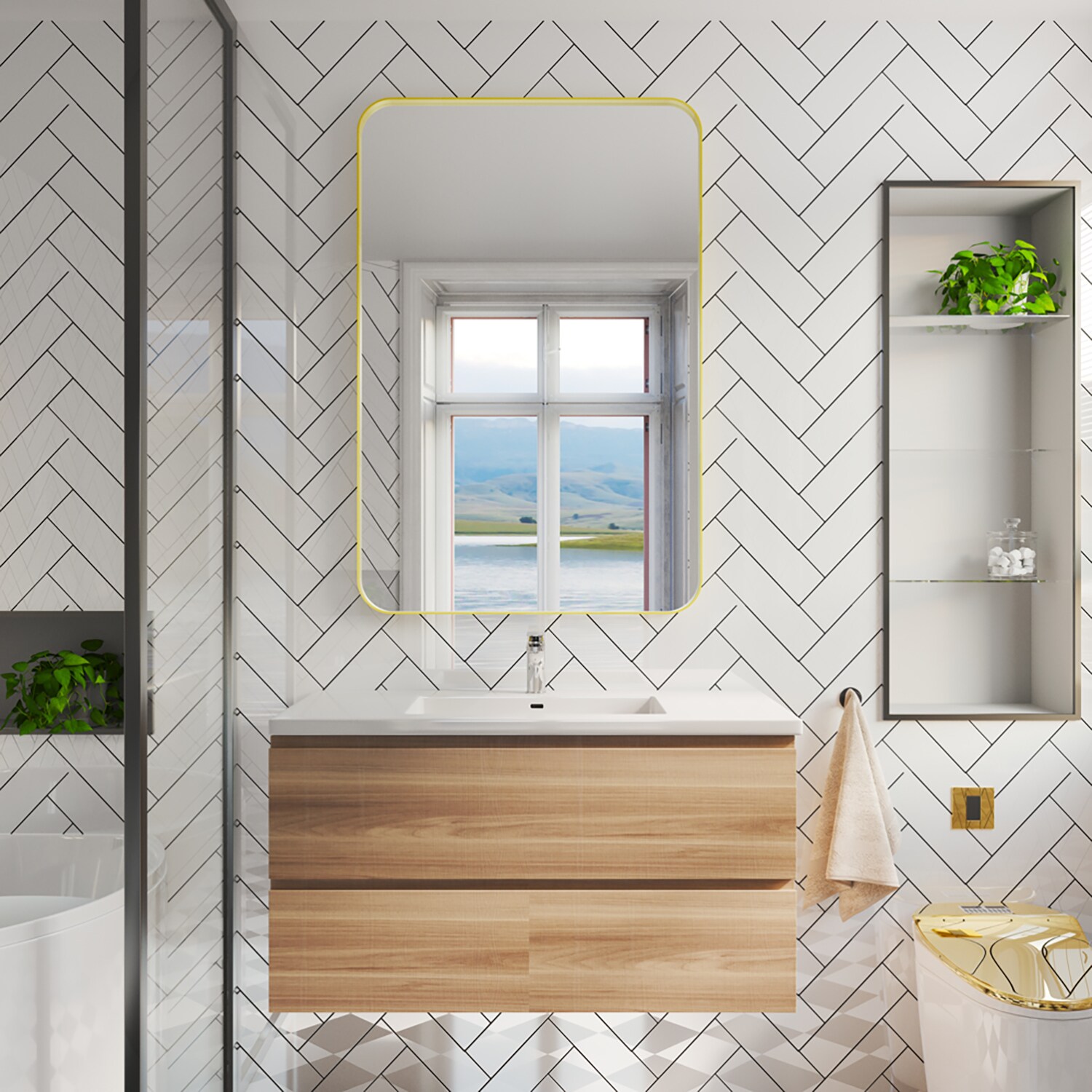 waterpar WPLO-2459 Framed-Bath-Mirrors - View #2