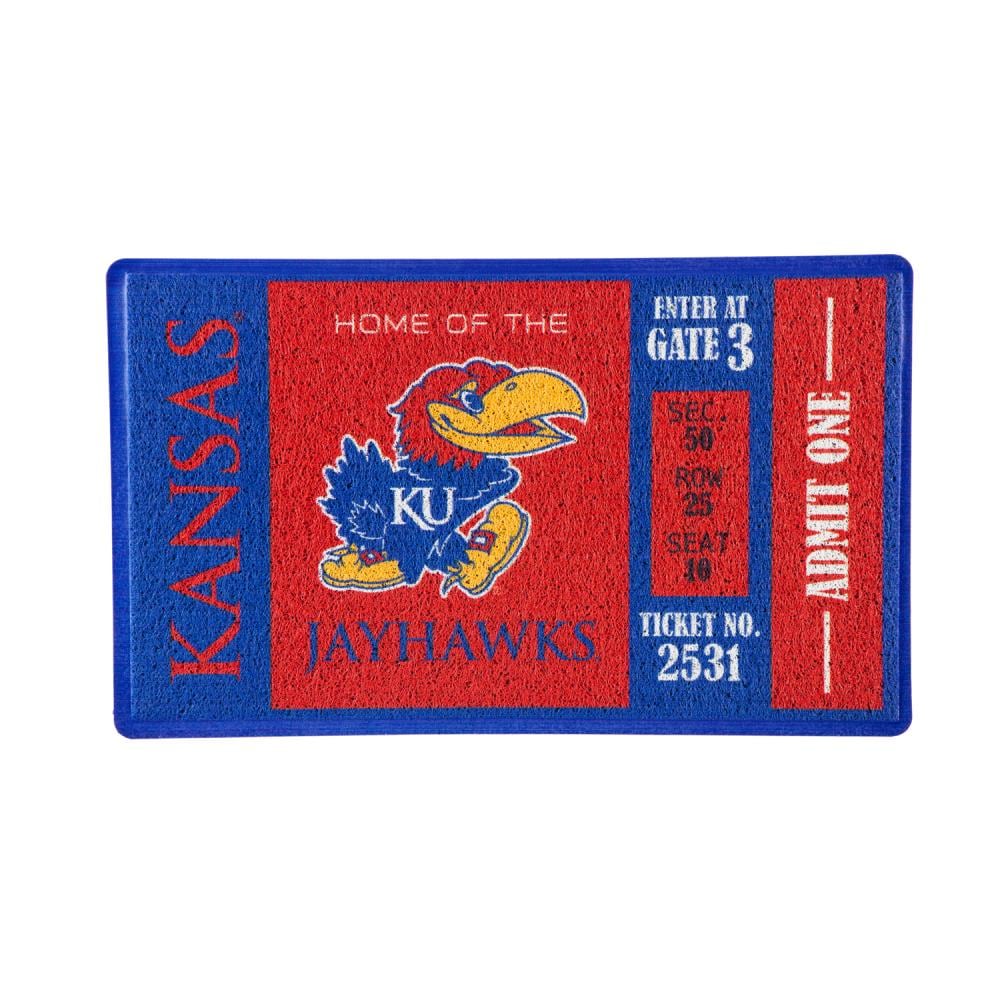 Team Sports America 41LM996 Arkansas Razorbacks 2-ft x 3-ft Multi PVC Rectangular Outdoor Decorative Sports Door Mat