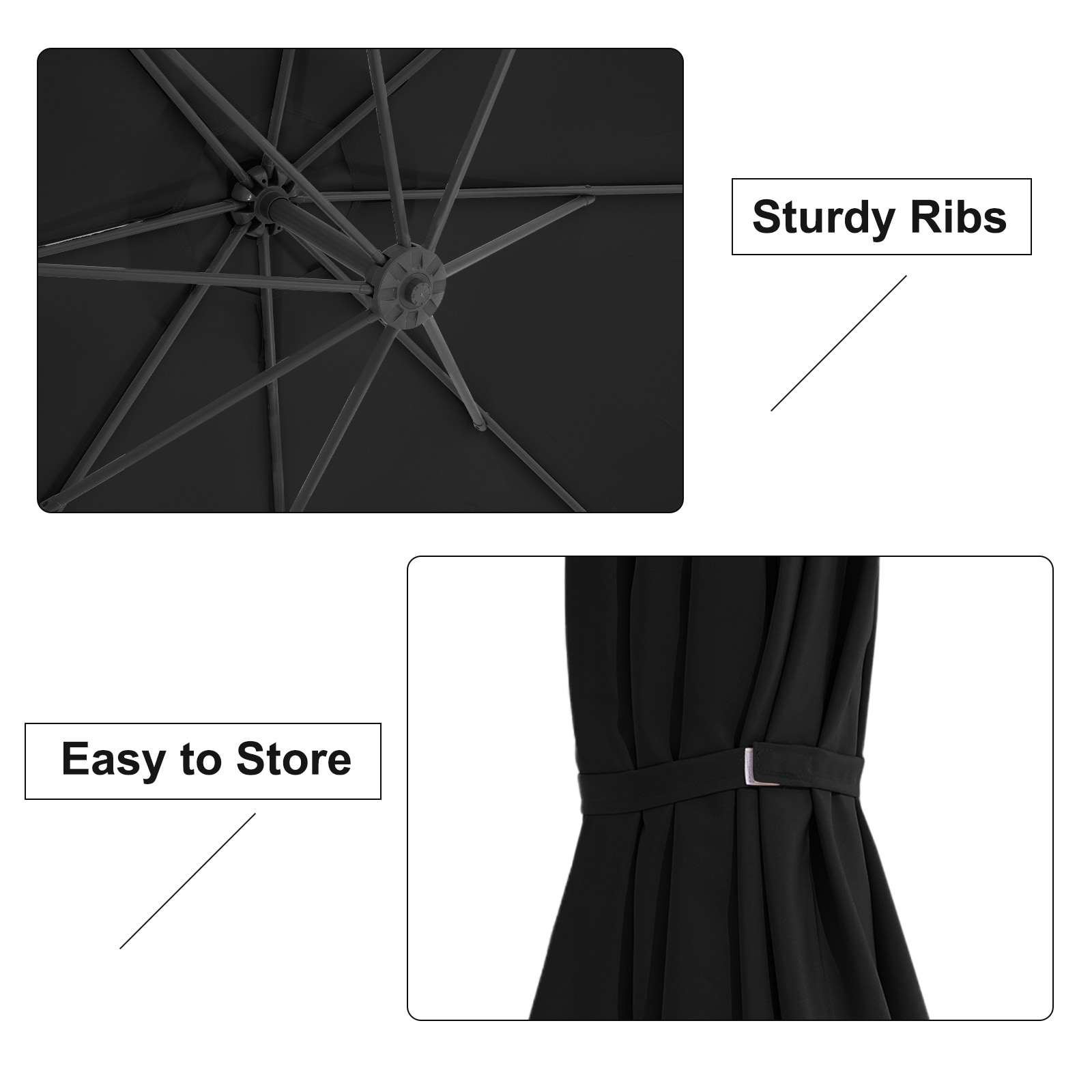 JEAREY JE-EDXJS-10FT-BK Umbrellas-2 - View #4