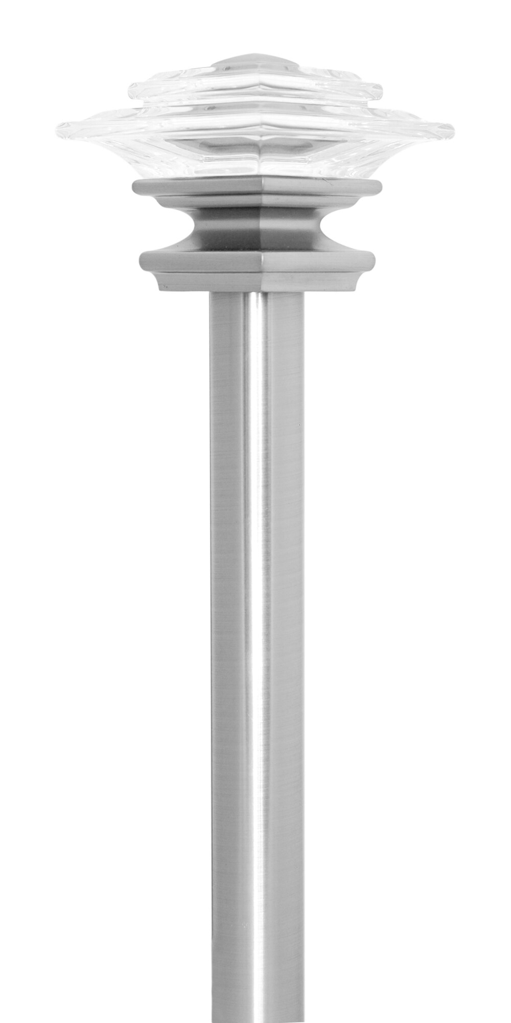 allen + roth 28130YBN Allen + Roth 36-in to 72-in Brushed-nickel Steel Single curtain rod