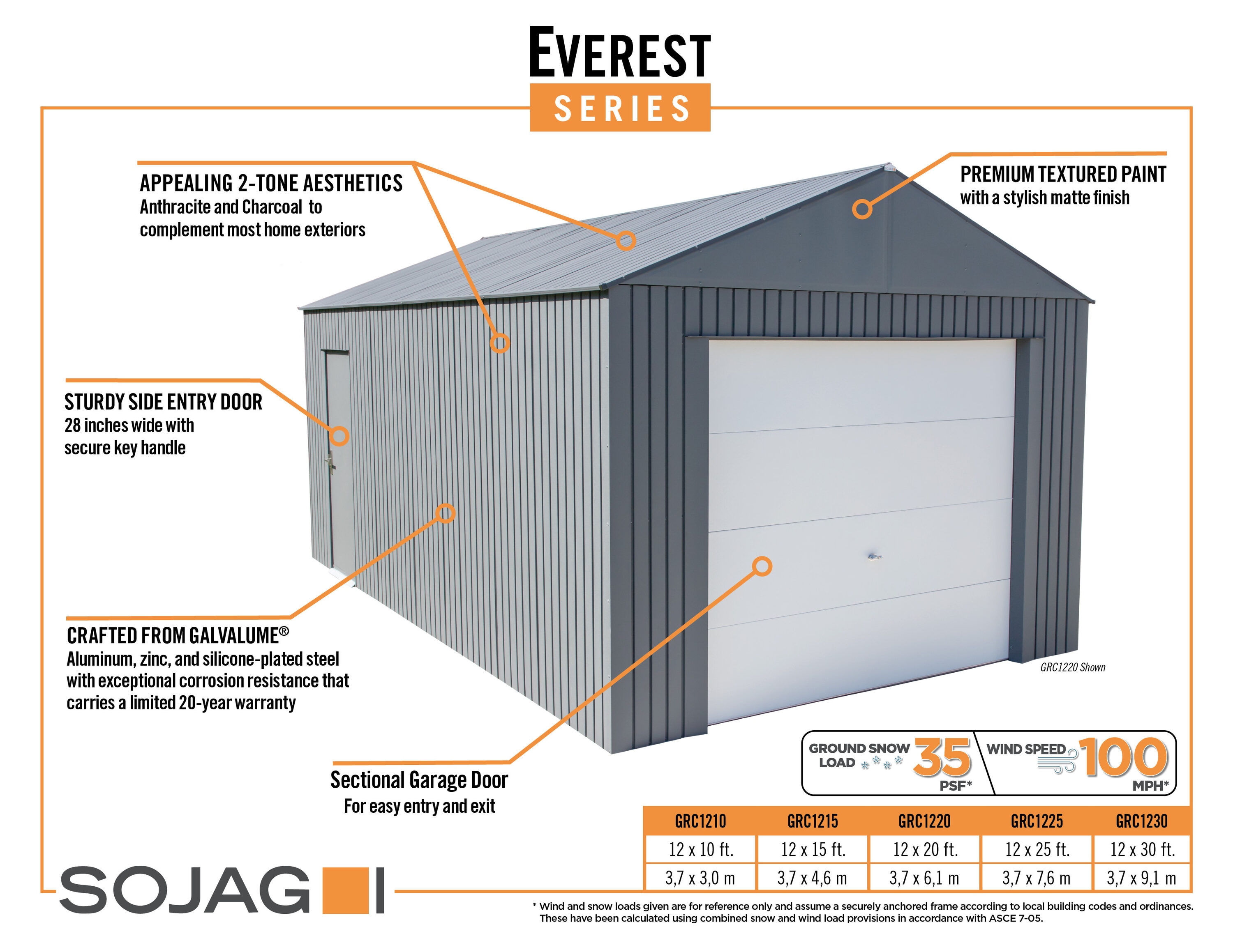 Arrow GRC1230 Metal-Storage-Buildings-Sheds - View #9