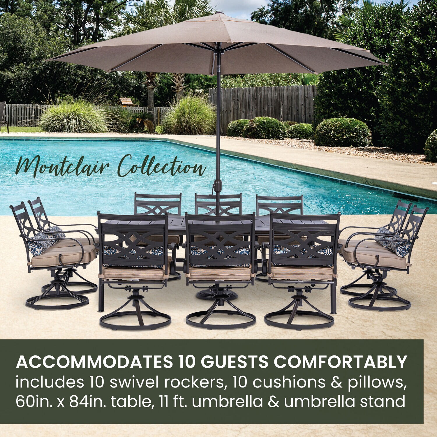 Hanover MCLRDN11PCSW10-SU-T Patio-Dining-Sets - View #3