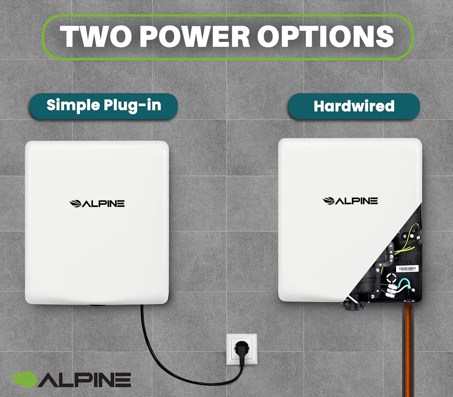 Alpine Industries 405-10-WHI Commercial-Hand-Dryers - View #2