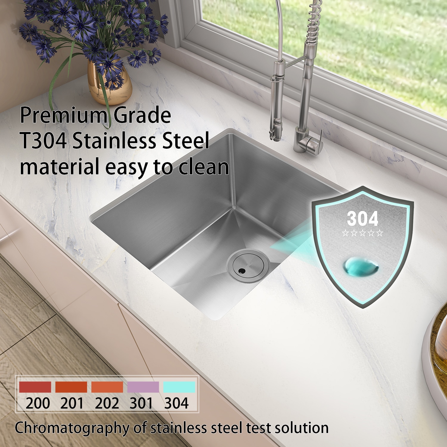 Sinber HU1517S Kitchen-Sinks - View #3