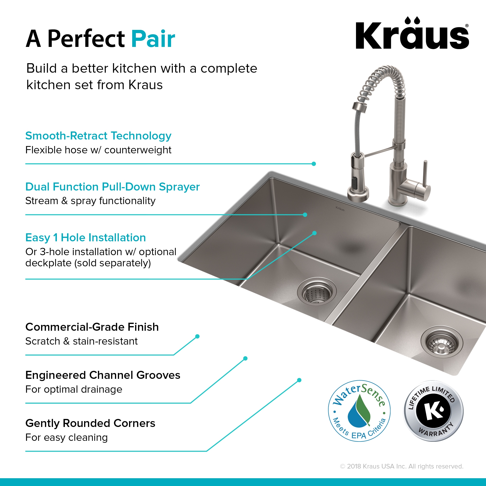 Kraus KHU103-33-1610-53SS Kitchen-Sinks - View #6