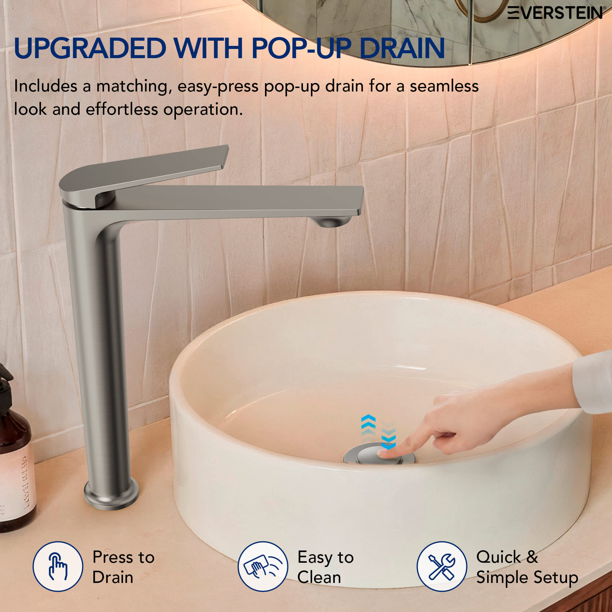 EVERSTEIN SFS-1320B-NK Lavatory-Faucets - View #7