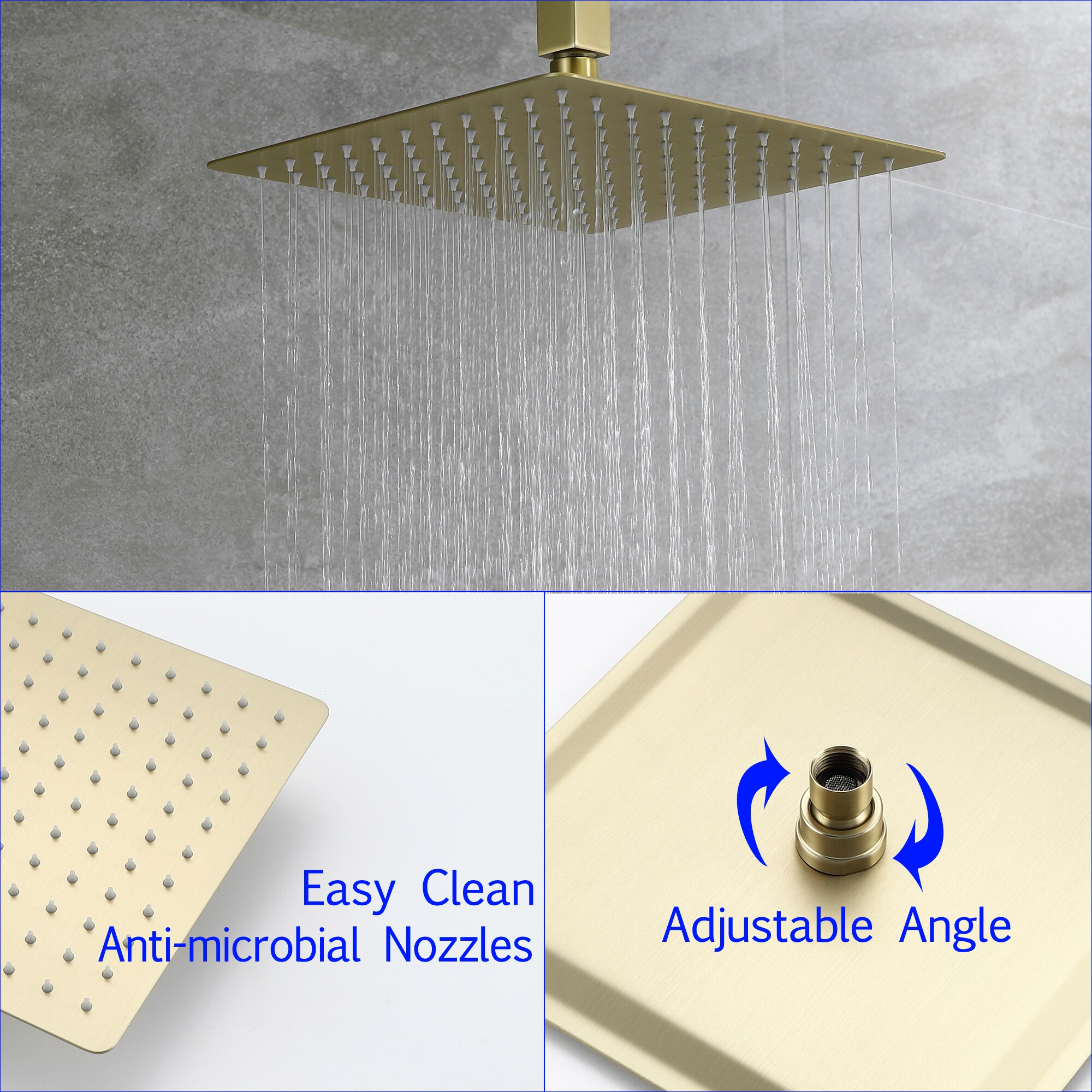 CASAINC MCS681-10BG Showerhead-Bar-Panels - View #6