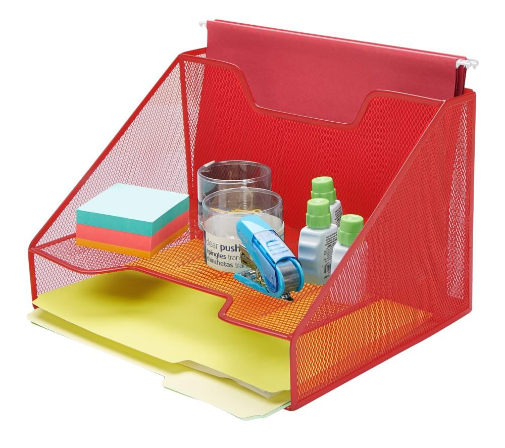 Mind Reader MESHBOX3-RED Desktop-Organizers - View #4