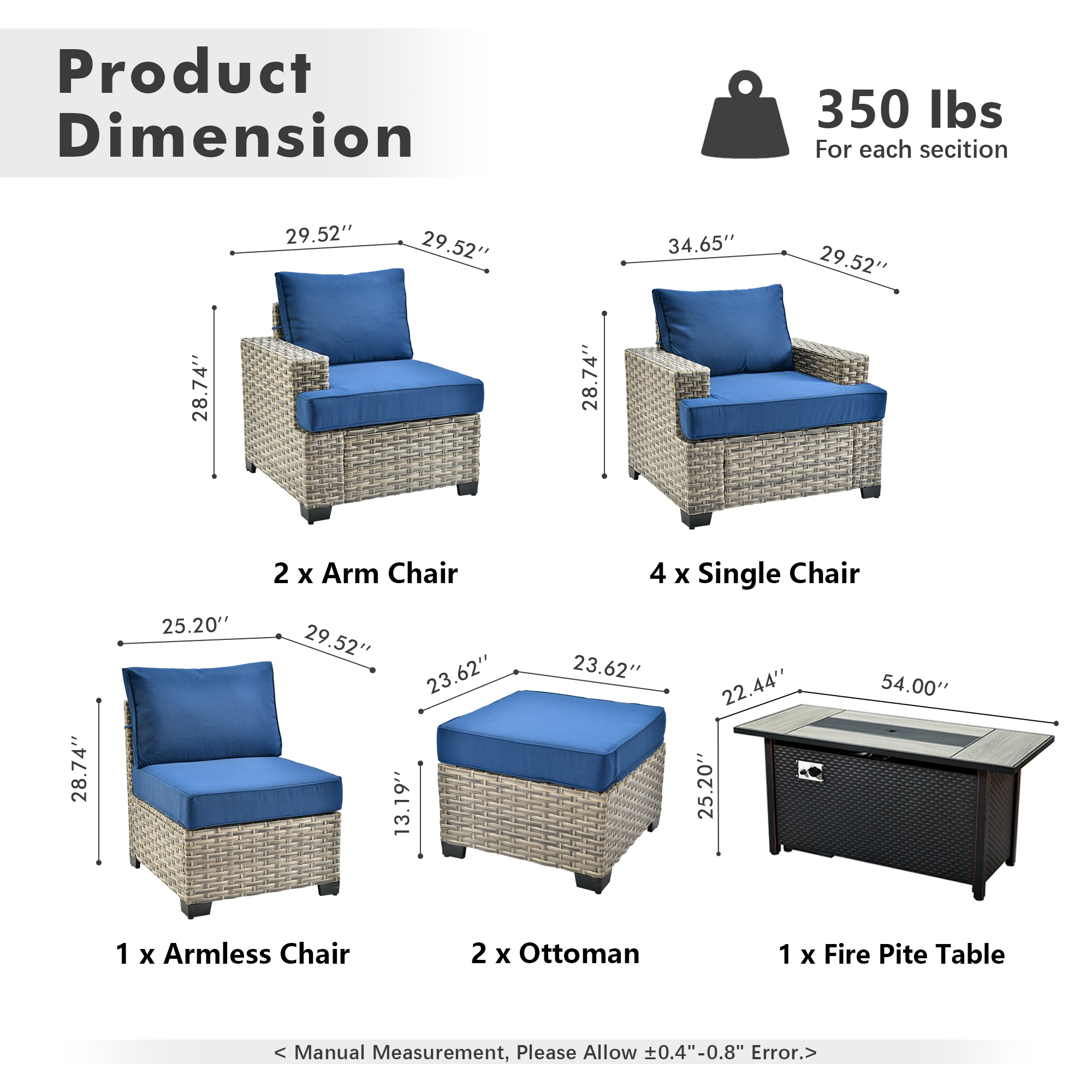 ALTRIGUS 6L-CFP8503-TBS710-AL Patio-Conversation-Sets - View #3