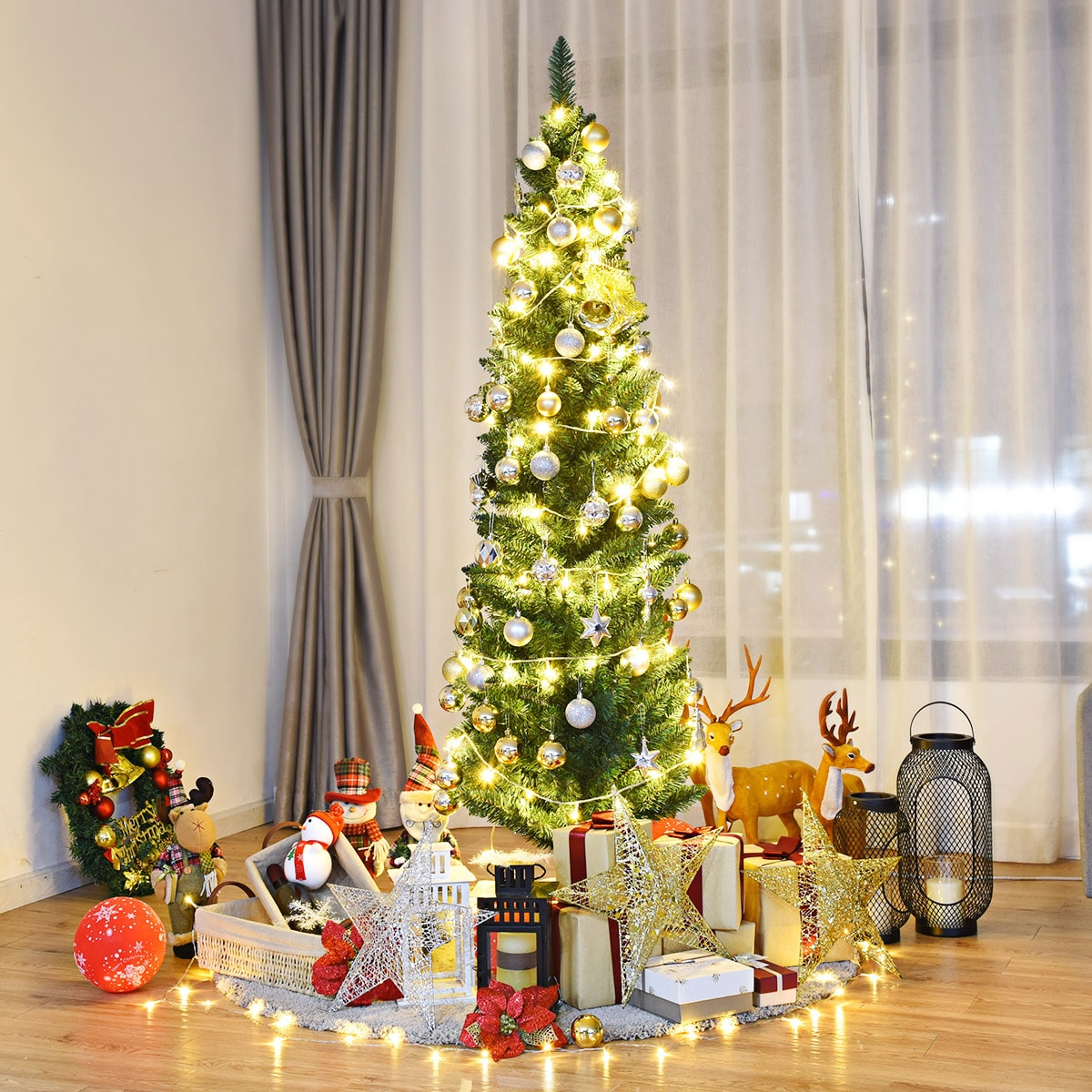 Costway CM20654 Artificial-Christmas-Trees - View #8