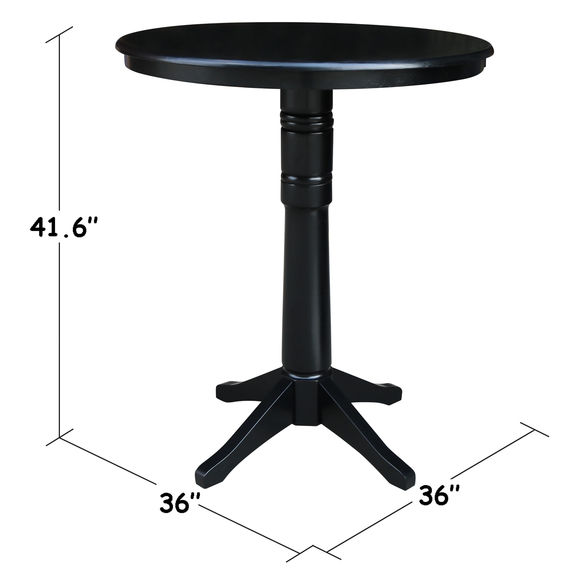 International concepts round store top stool