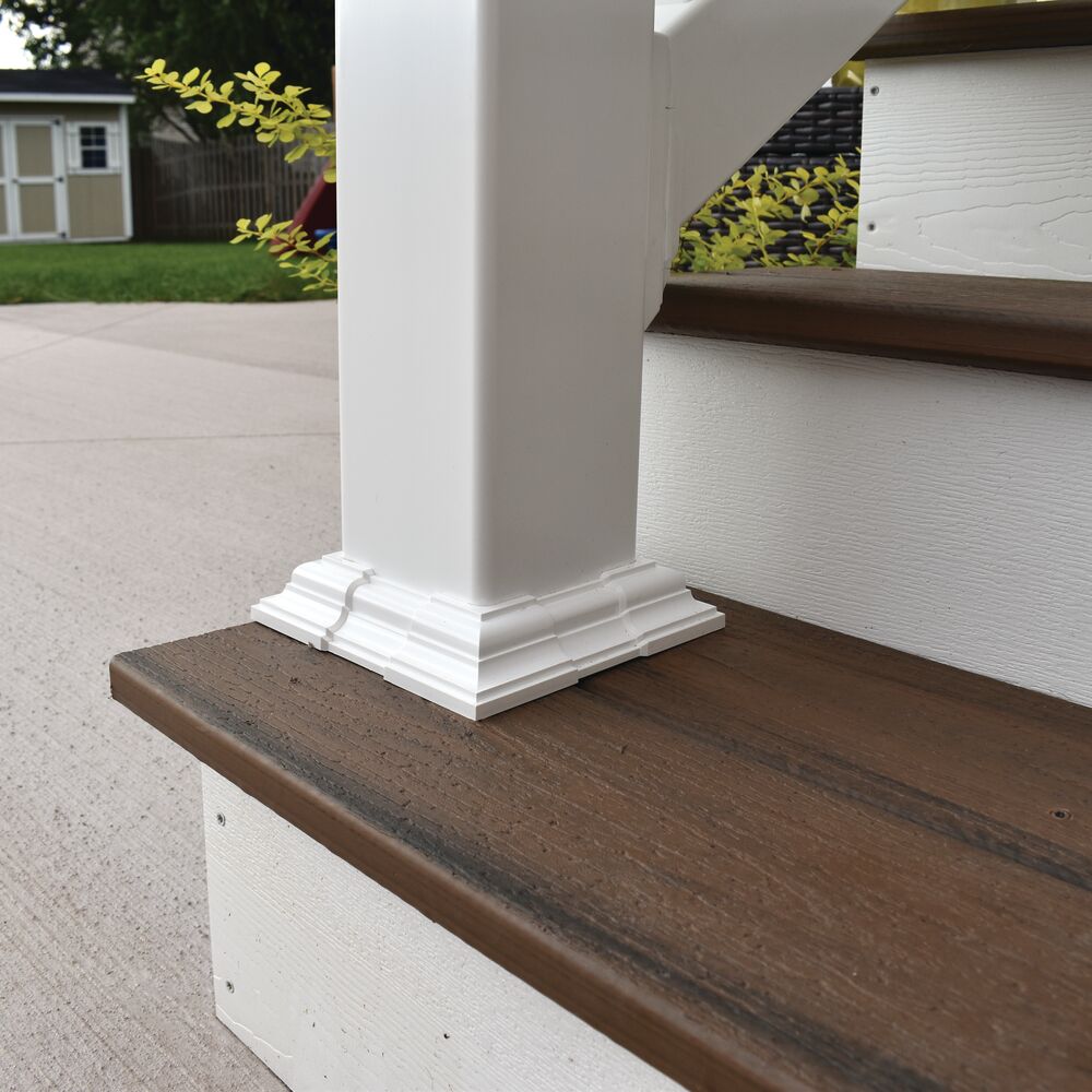Deckorators 4-in x 4-in Wood Deck Post Base Trim in the Deck Accents  department at