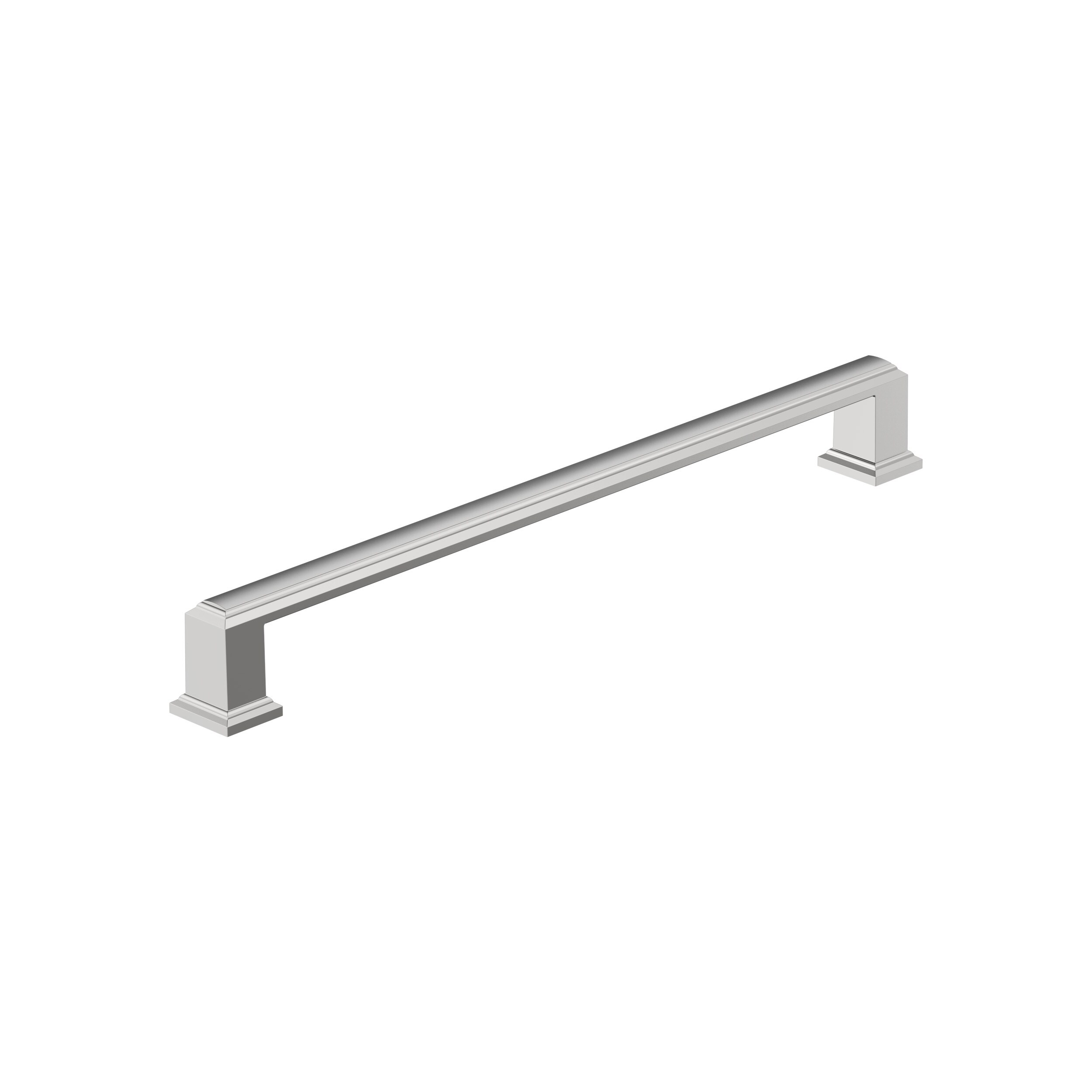 Amerock BP3736326 Appoint 8-13/16-in , 224mm Center to Center Polished Chrome Rectangular Bar