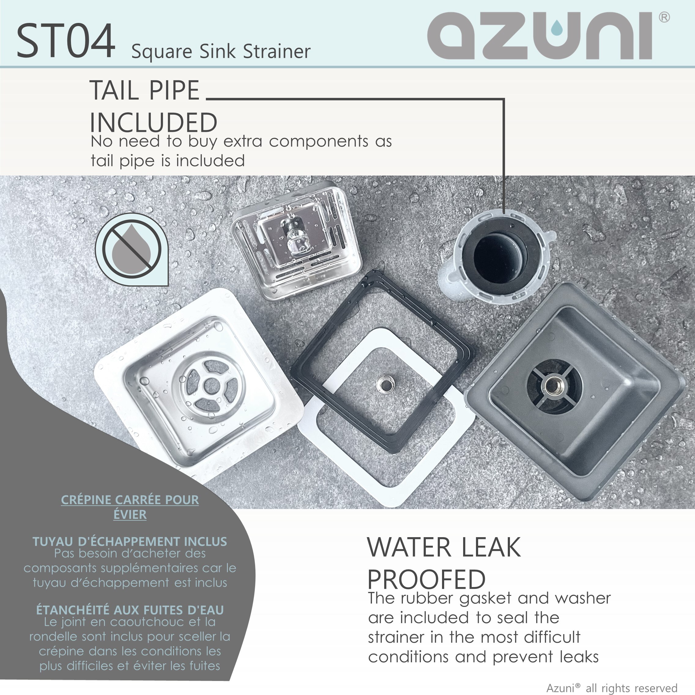 Azuni ST04 Kitchen-Sink-Strainers - View #6