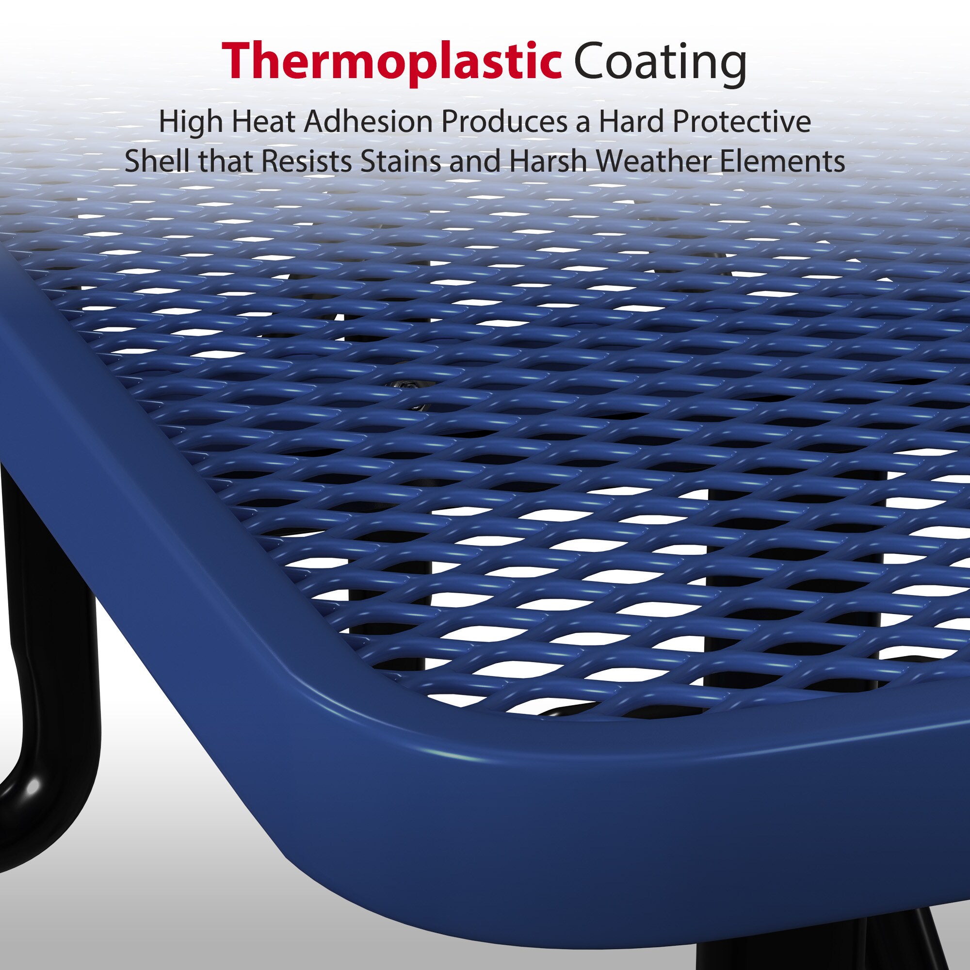 LeisureCraft T6XPP-NAVY Picnic-Tables - View #5