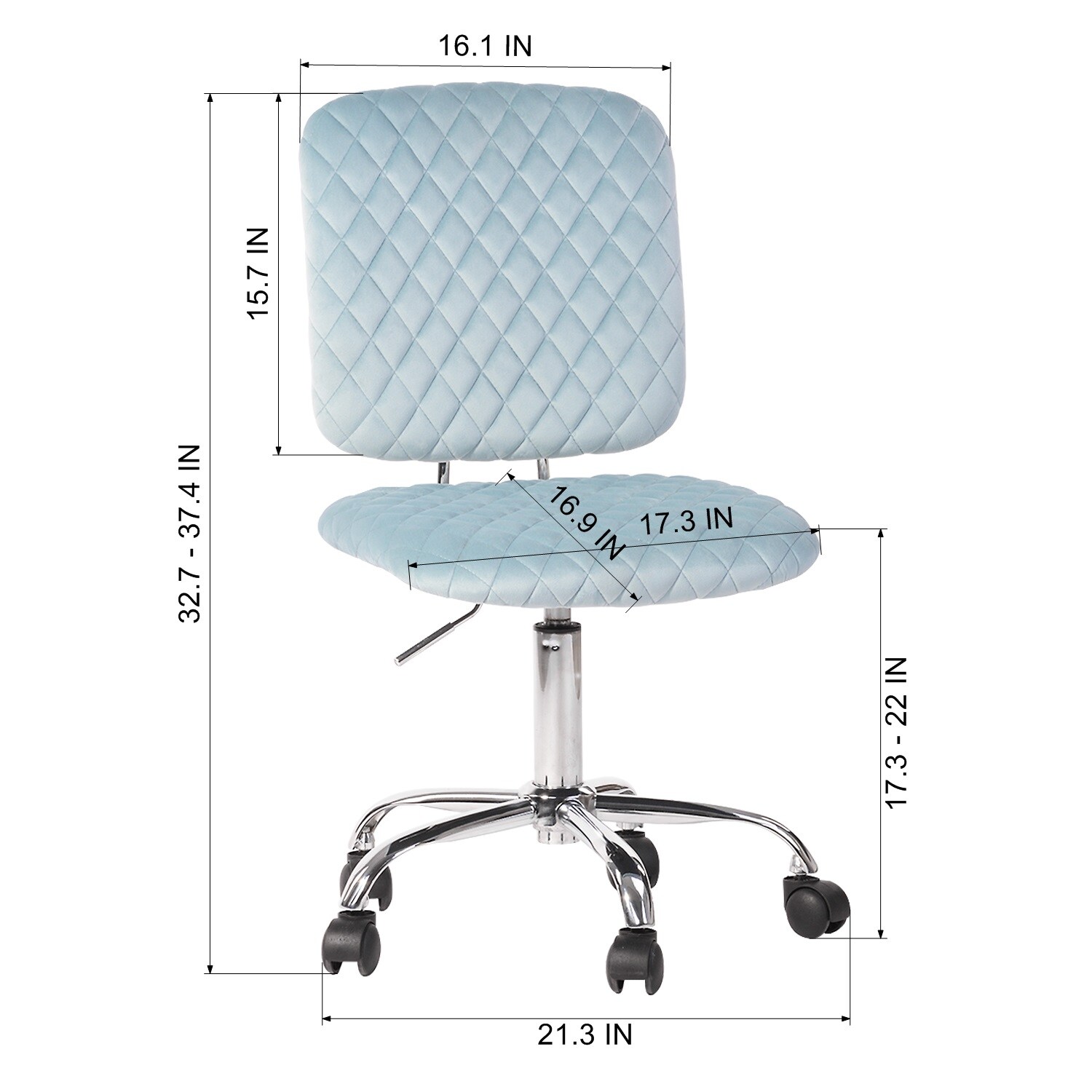 CASAINC DENI OCEAN BLUE Office-Chairs - View #12