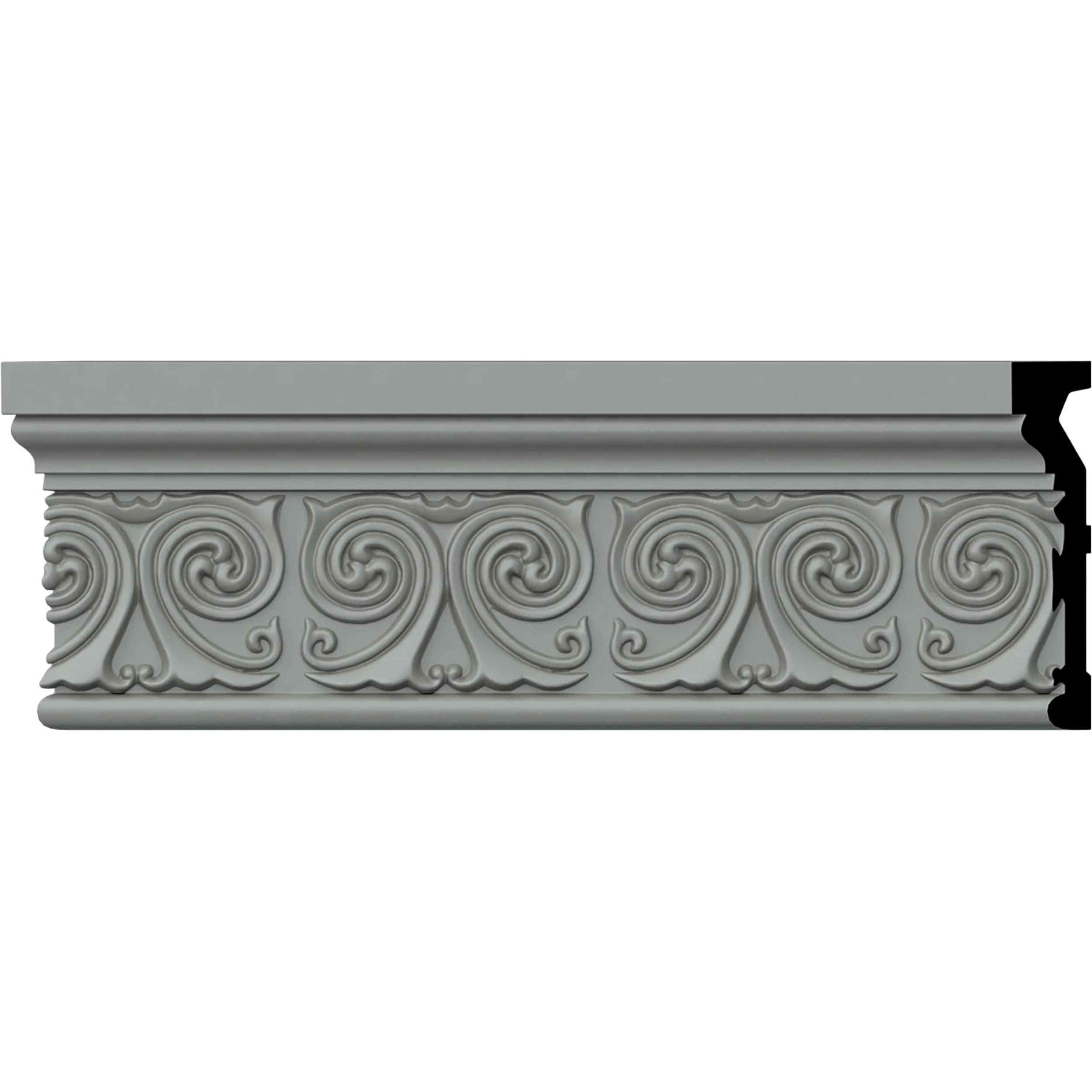 Ralston White Polyurethane Decorative Chair Rail Moulding