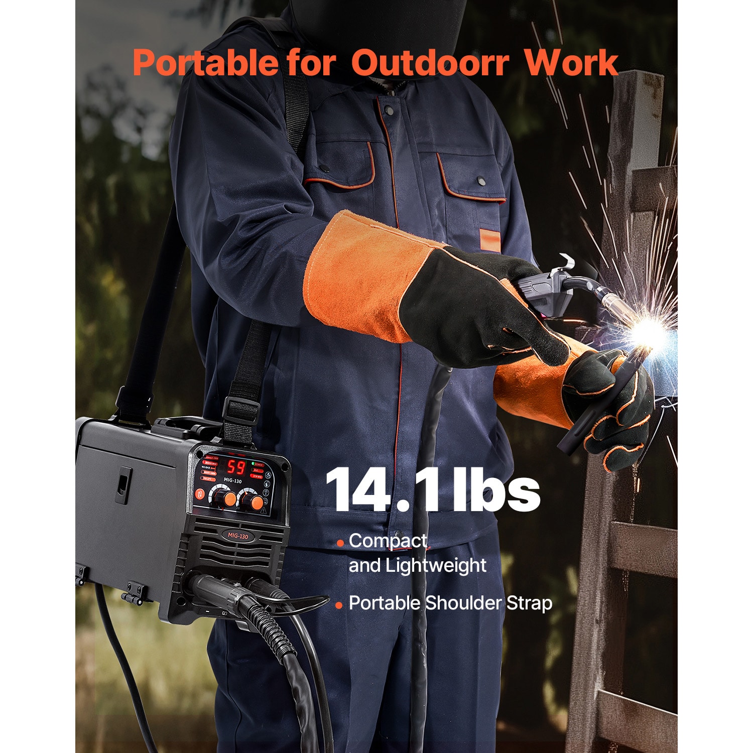 VEVOR DHJWQSHMIGTIGBKDNV1 Wire-Feed-Welders - View #6