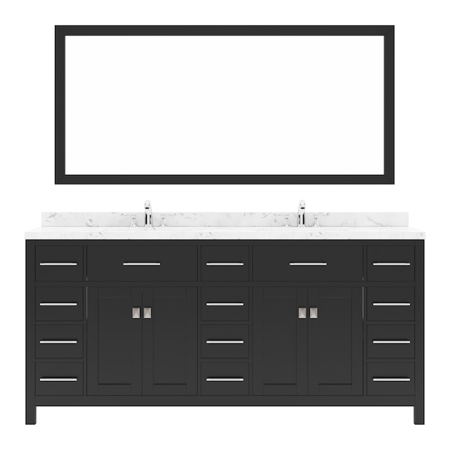 Caroline Parkway 72 in. W Bath Vanity Cabinet Only in Espresso Caroline Parkway 72 in. W Bath Vanity Cabinet Only in Espresso