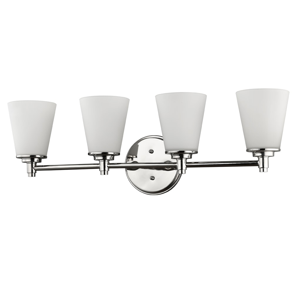 Acclaim Lighting IN41343PN Conti 30.25-in 4-Light Polished Nickel Transitional Vanity Light
