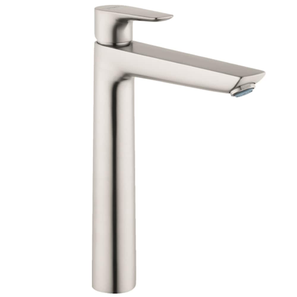Hansgrohe 71717821 Talis E Brushed Nickel Single hole 1-handle WaterSense Low-arc Residential Handle Bathroom Sink Faucet