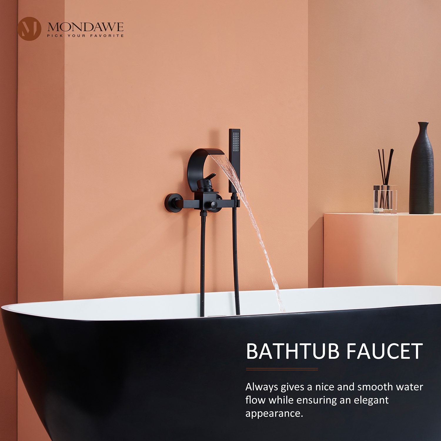 Mondawe WF-5525-B Roman-Tub-Faucets - View #3