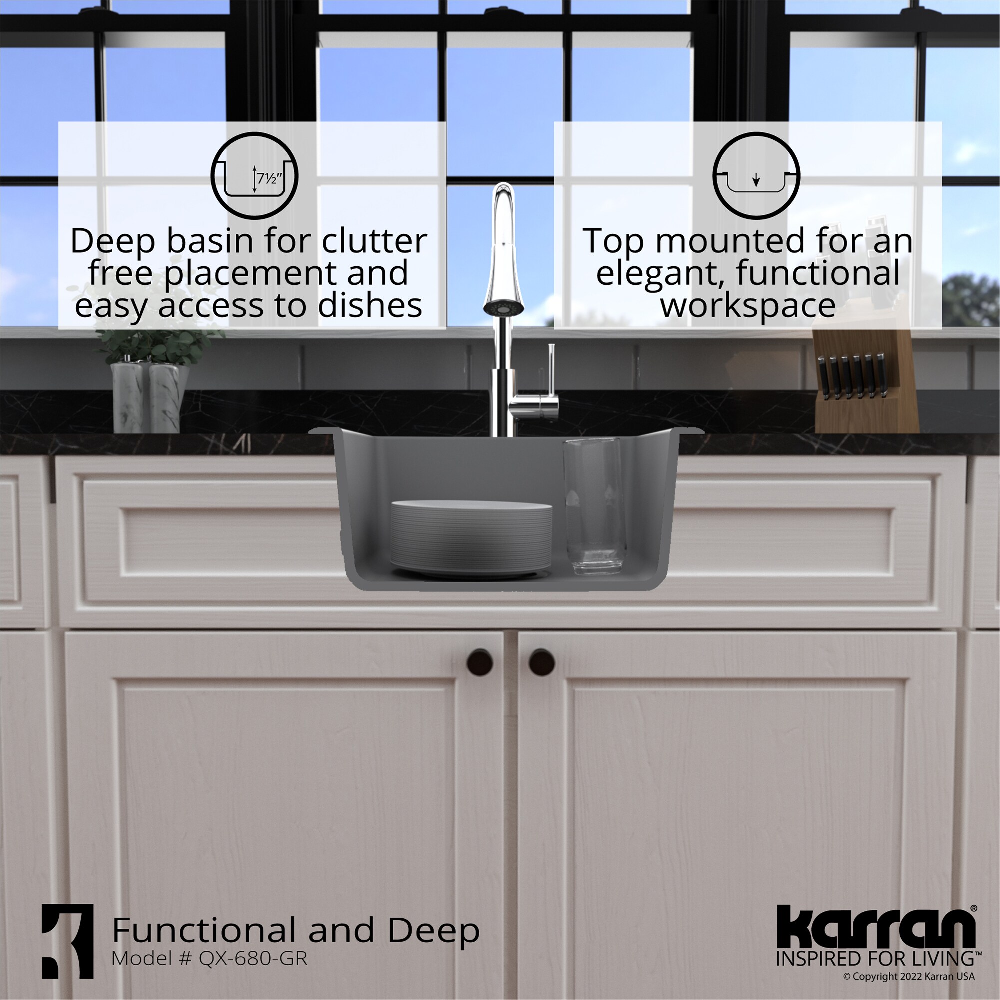 Karran QX-680-GR Kitchen-Sinks - View #7