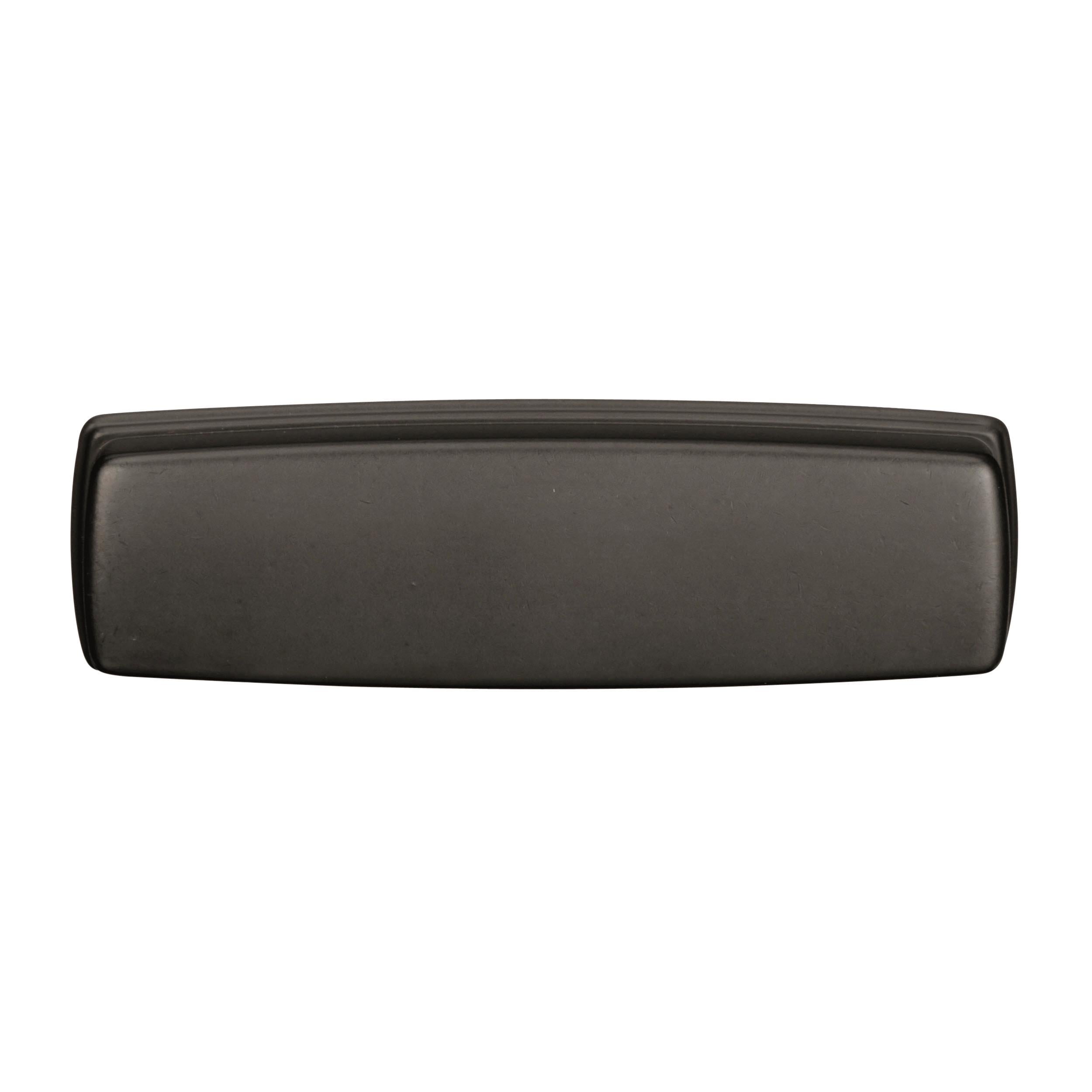 Black Bronze 3-3/4 Inch Cup Pull with Mounting Hardware