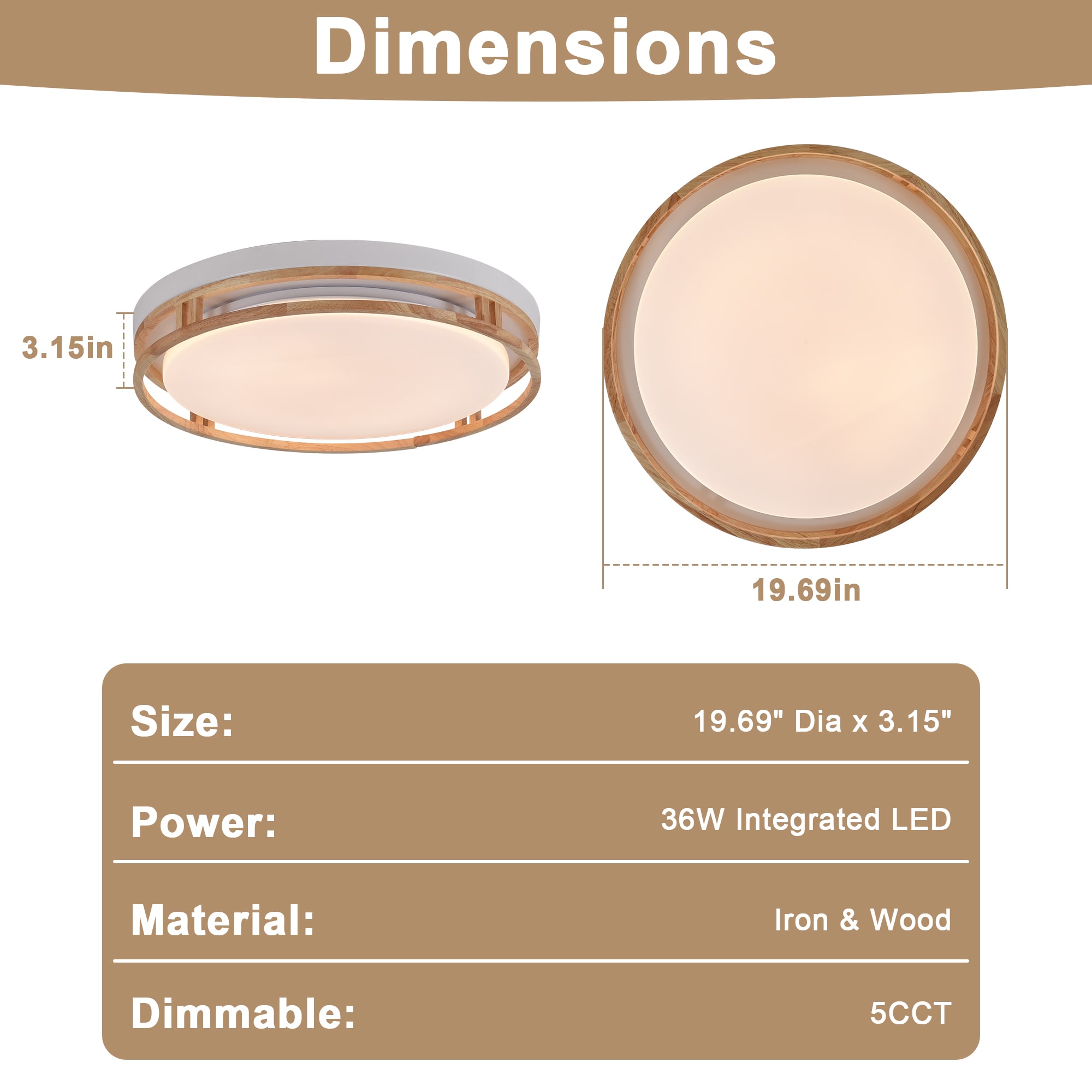 ZemSum LS-X0952-500-WY flushmounts - View #3