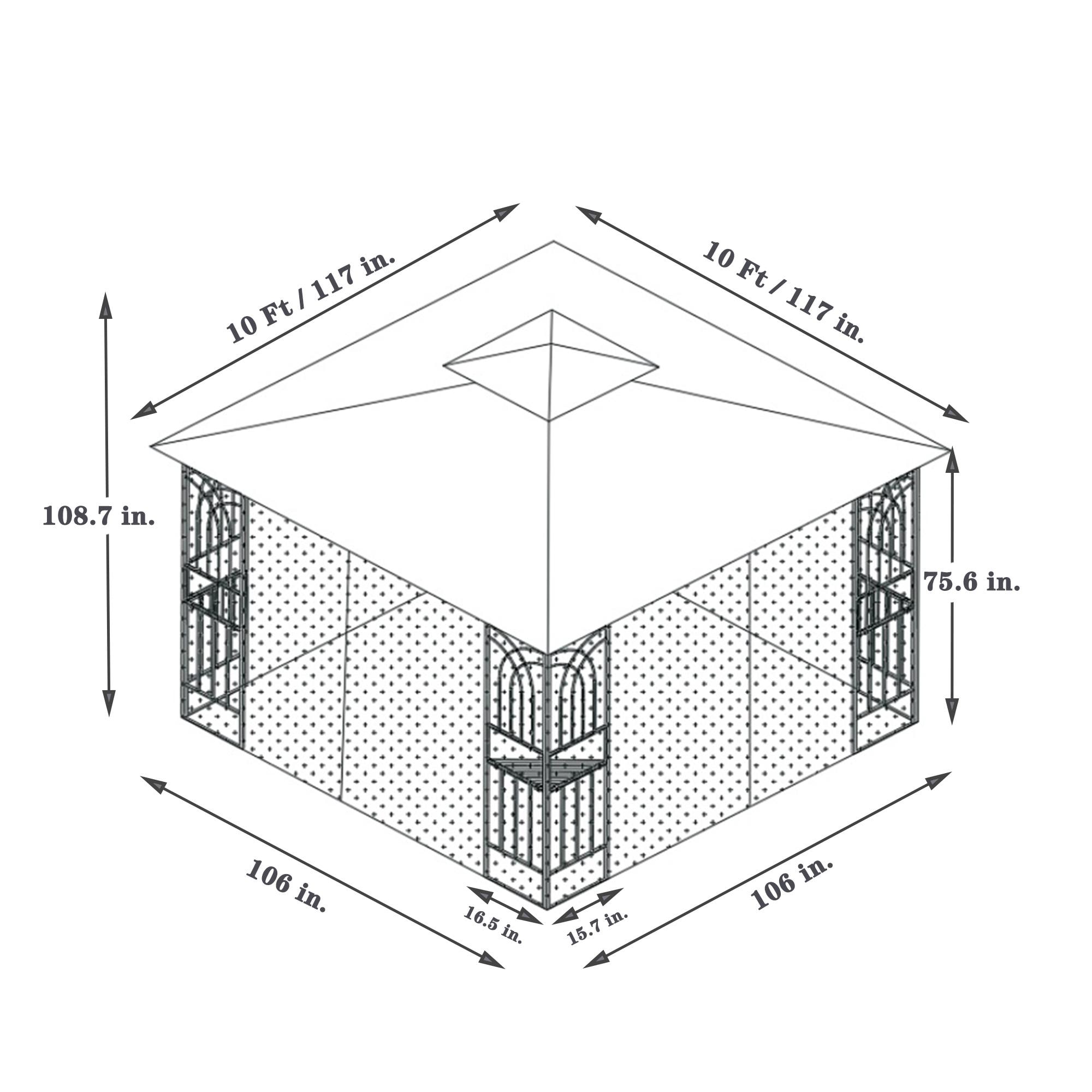 Bayfeve BFBU-40786 Wood-Resin-Gazebos - View #12