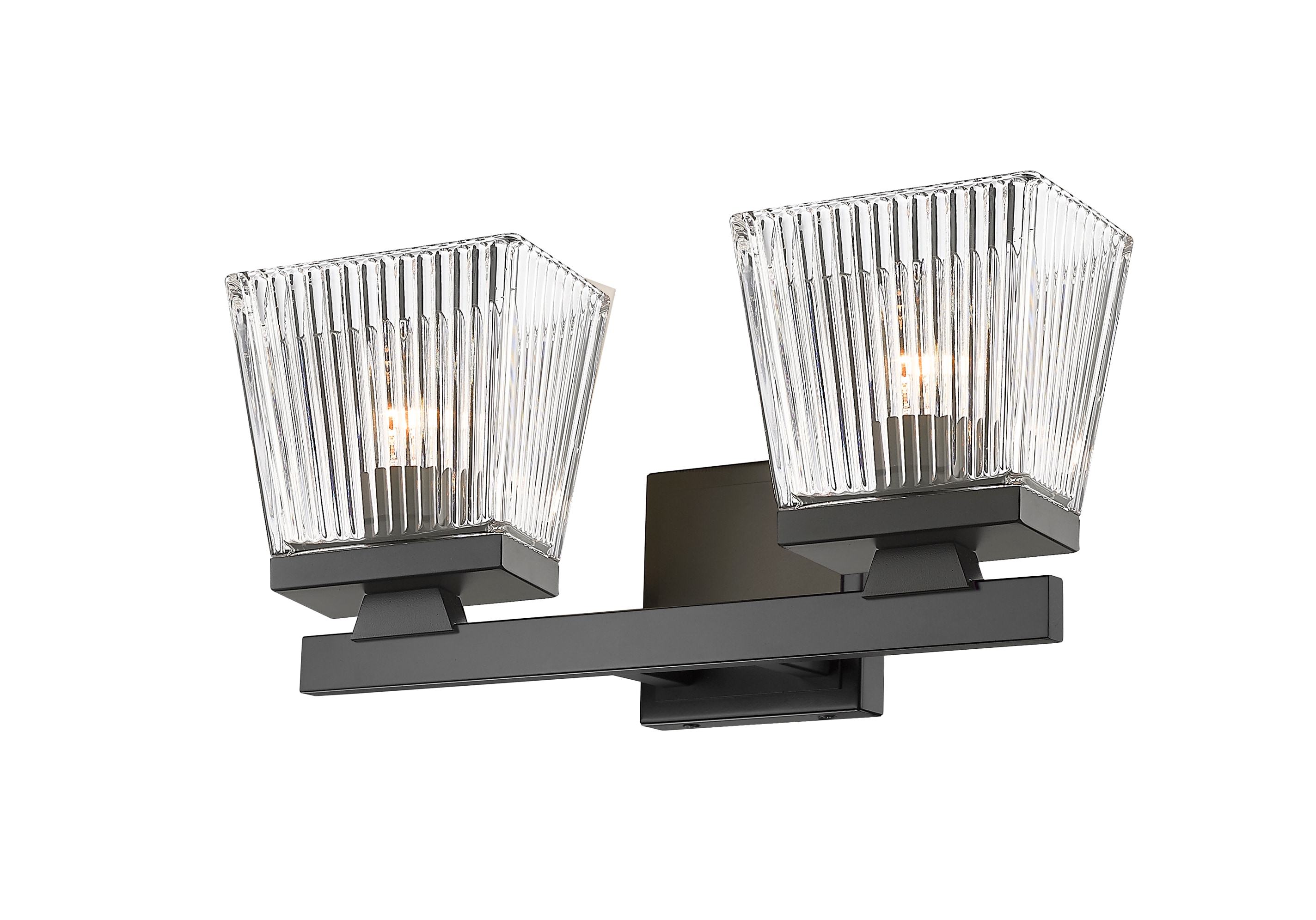 Z-Lite 1936-2V-MB Astor 16-in 2 -Light Matte Black Farmhouse Vanity light