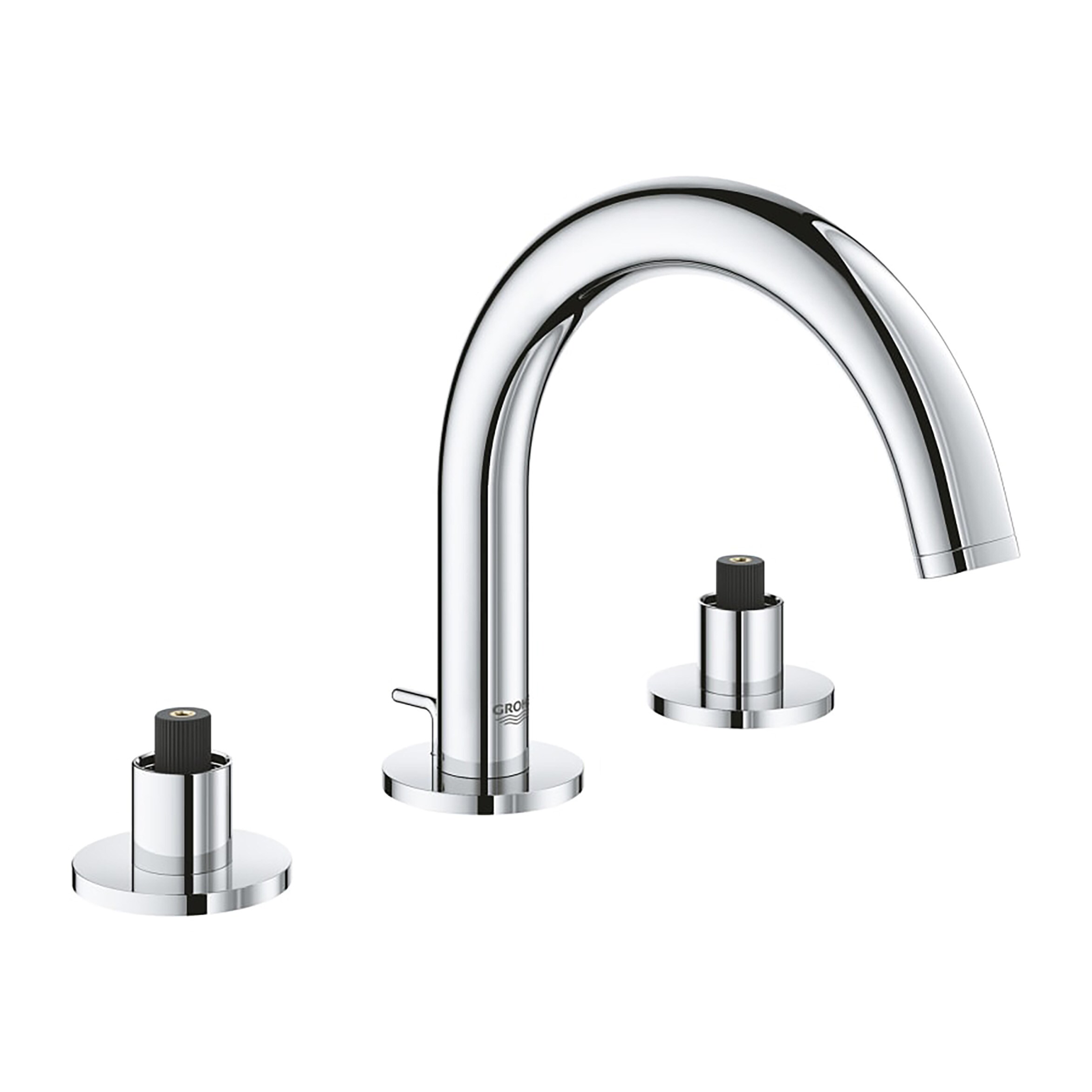 Elegant Brushed Nickel Widespread Bathroom Faucet with Chrome Finish