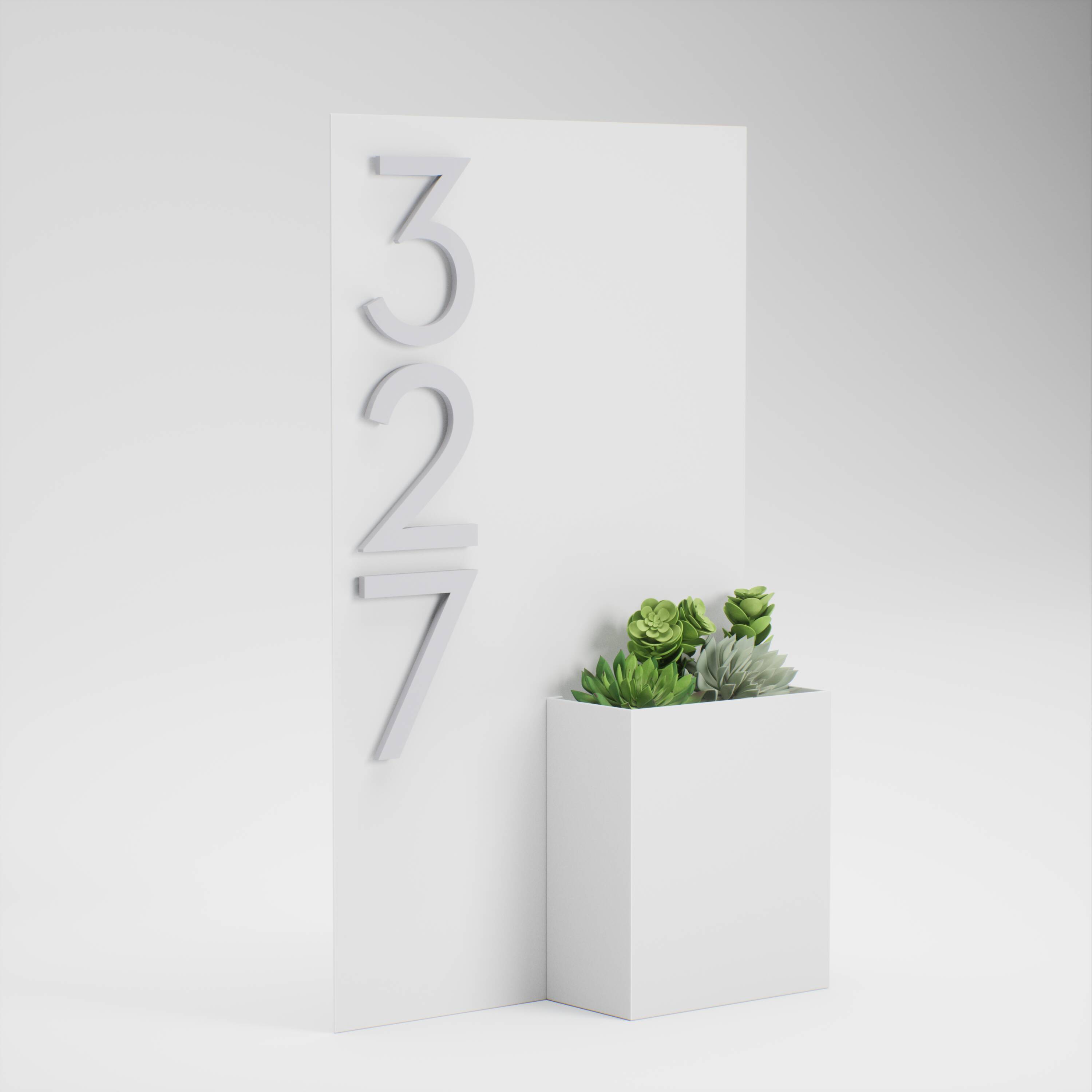 Post & Porch CURB-WHITE Outdoor-Plaques-Holders - View #3
