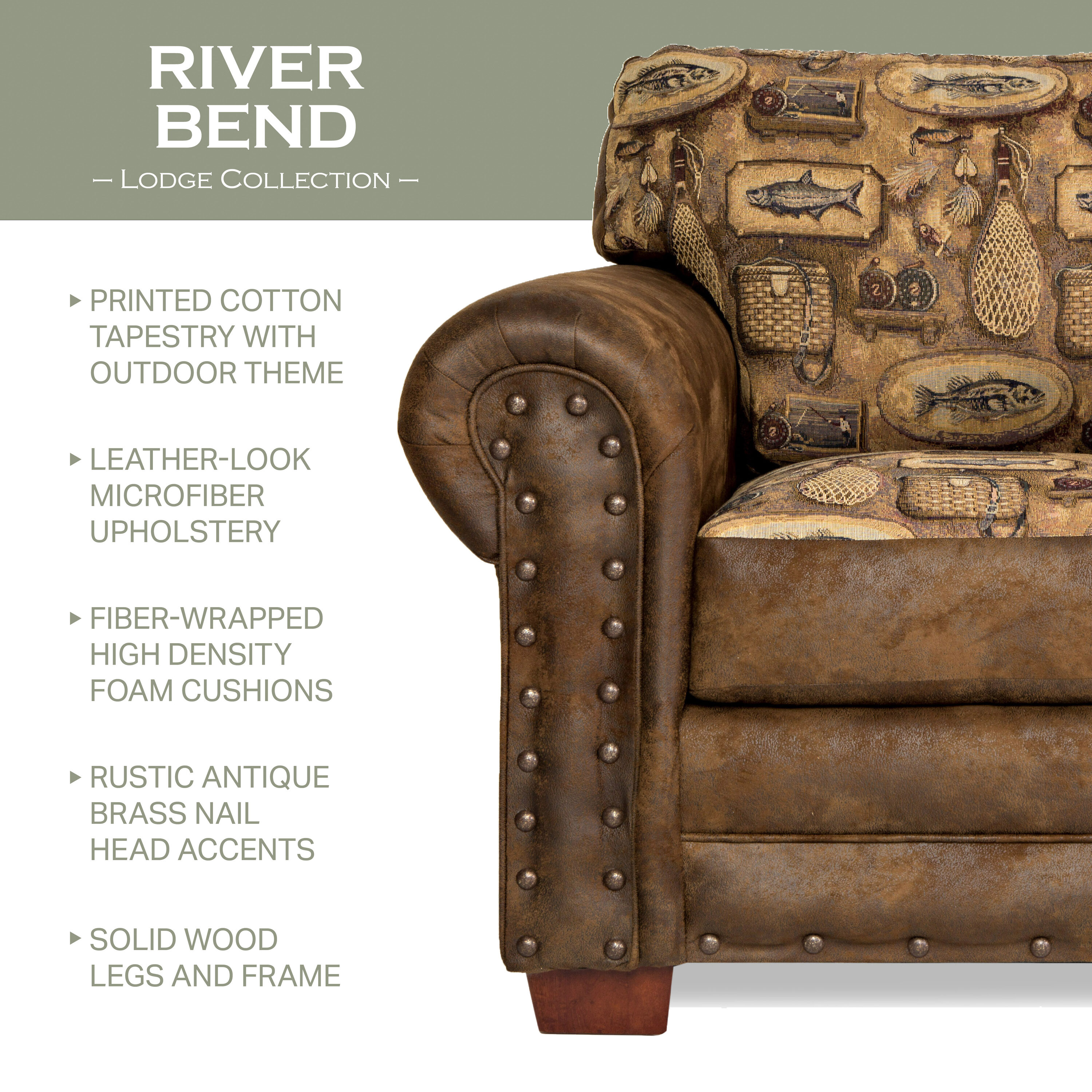 Brown Microfiber and Cotton 4-Piece Sleeper Sofa Set