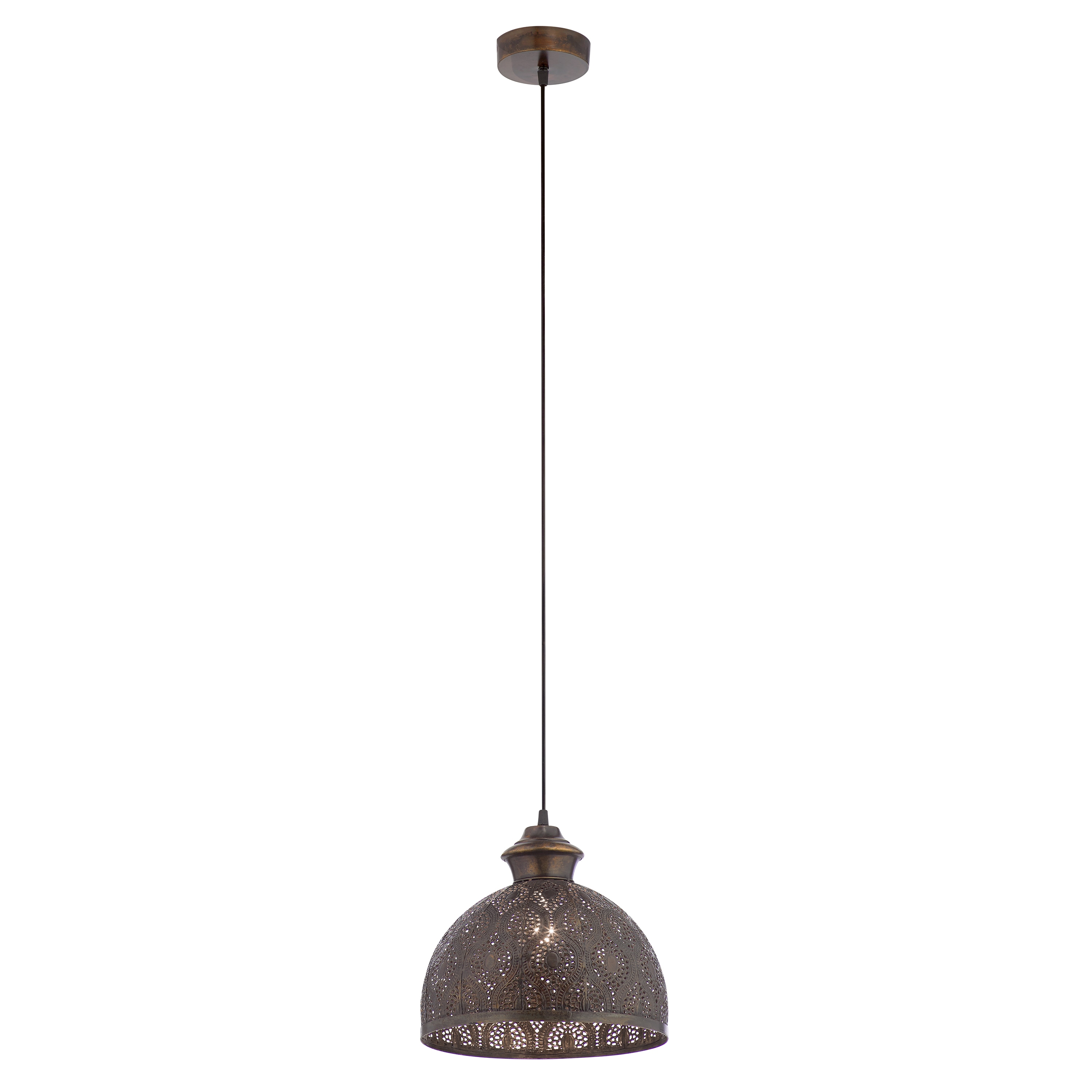 River of Goods 20349 1 -Light Antique Bronze Bohemian/global Geometric Medium Hanging Pendant light
