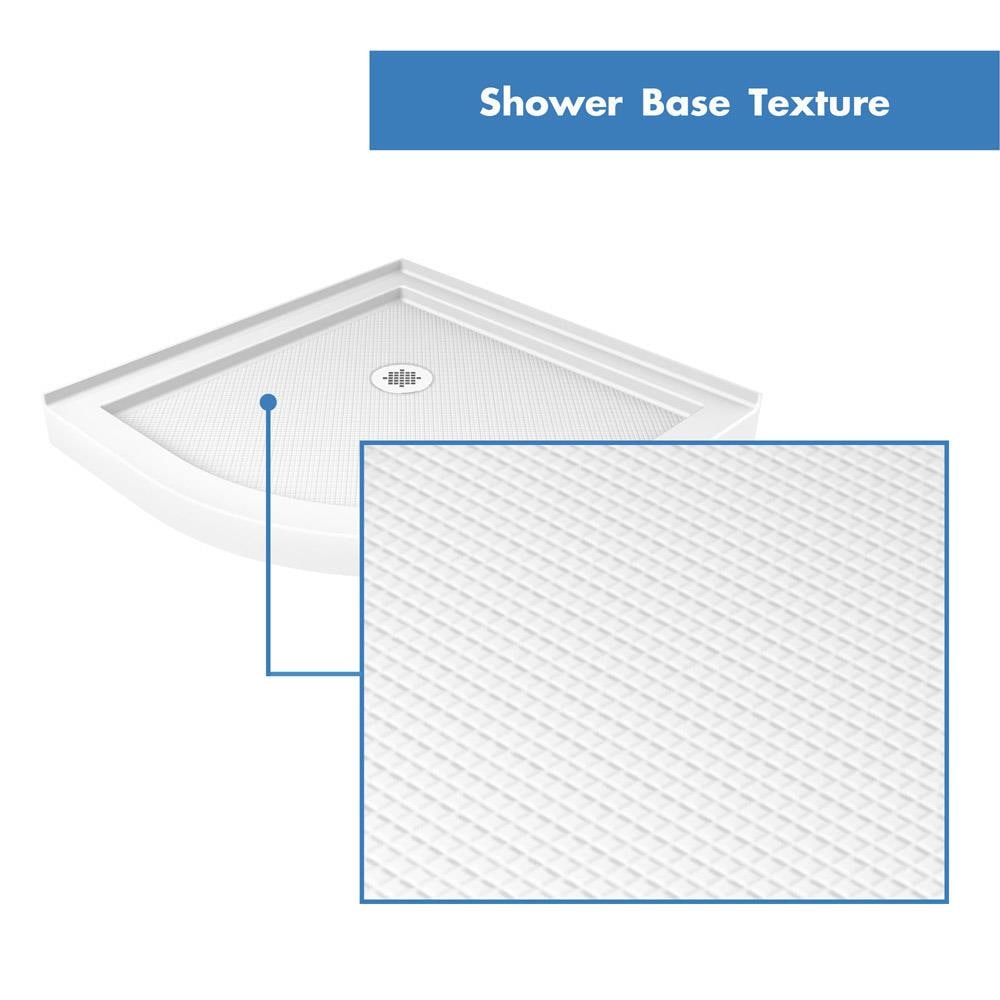 DreamLine Prime White 3-Piece 38-in x 38-in x 77-in Base/Wall/Door