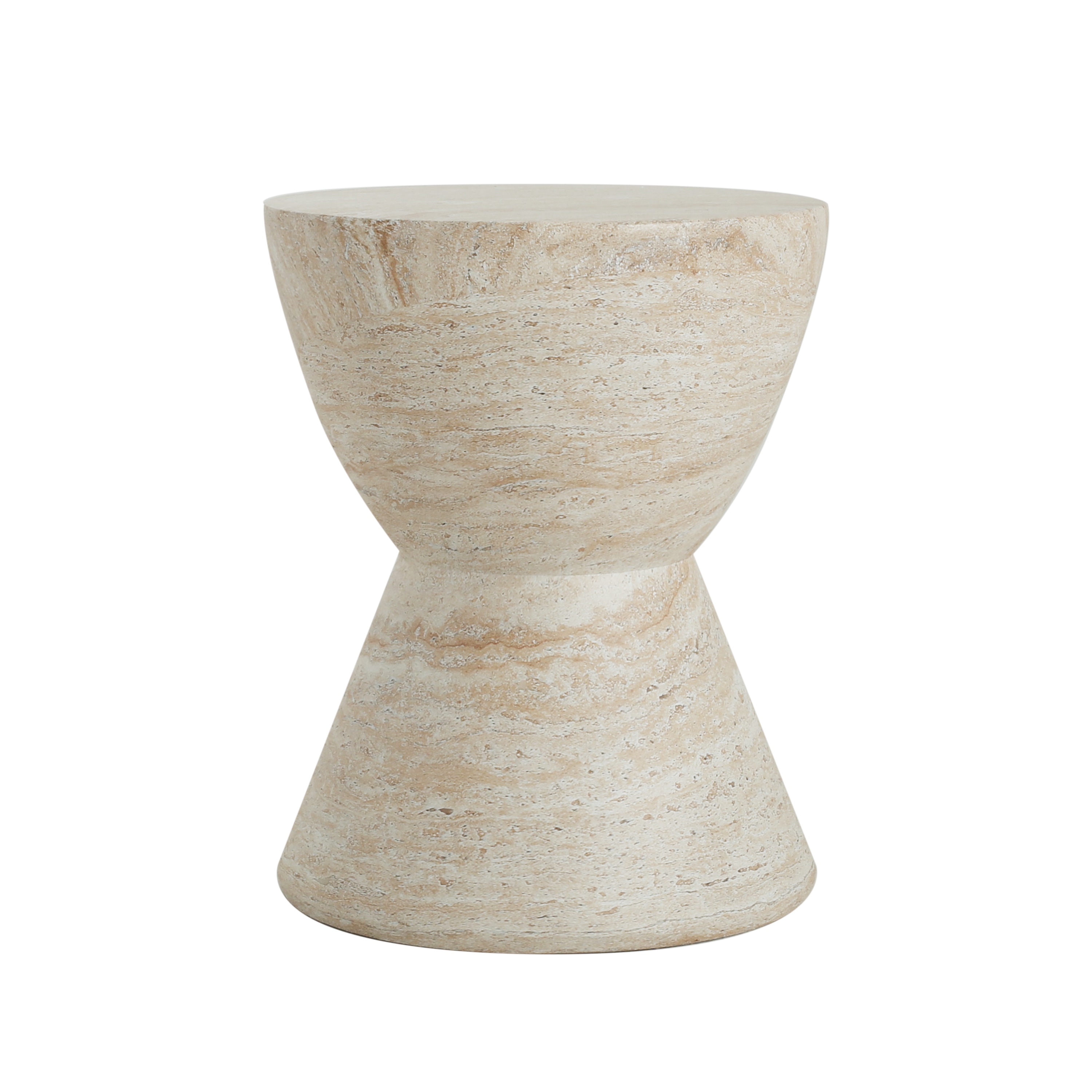 Christopher Knight Home 320818 Urkta MGO Side table-Travertine