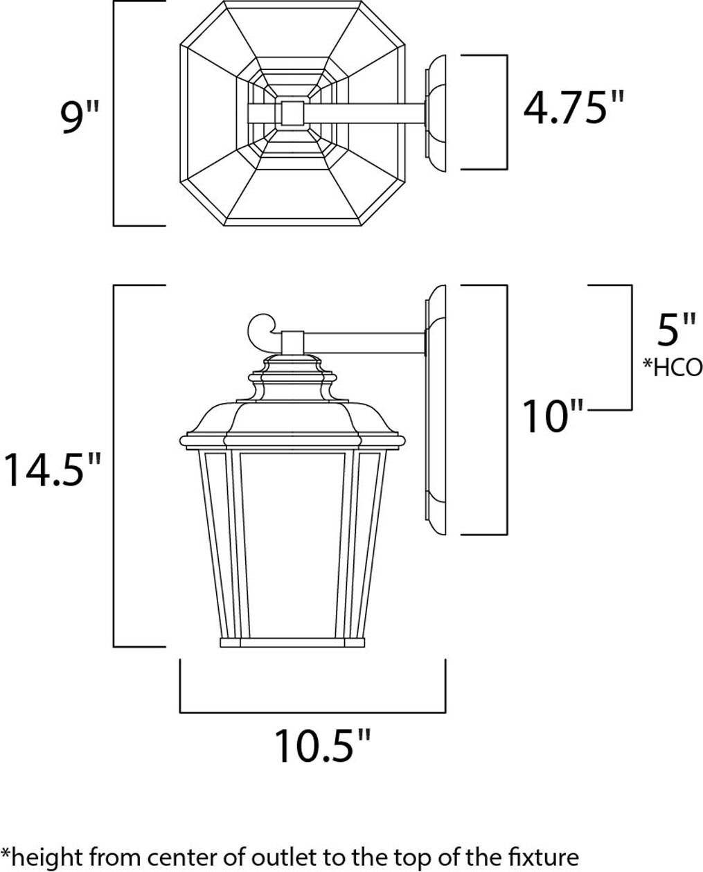 Maxim Lighting 3343WFBO Outdoor-Wall-Lighting - View #3