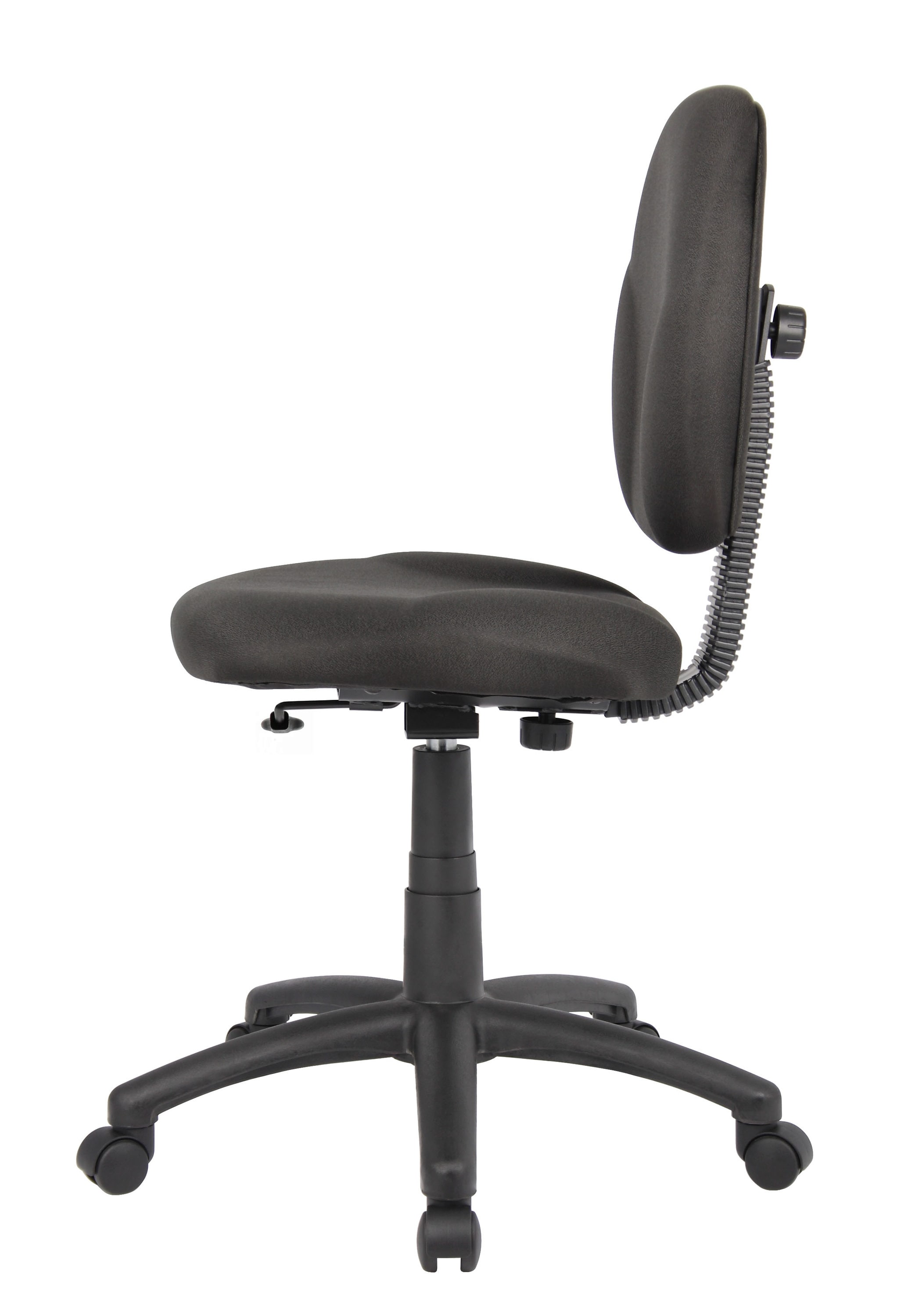 ErgoFlex Diamond Swivel Task Chair in Black with Adjustable Support